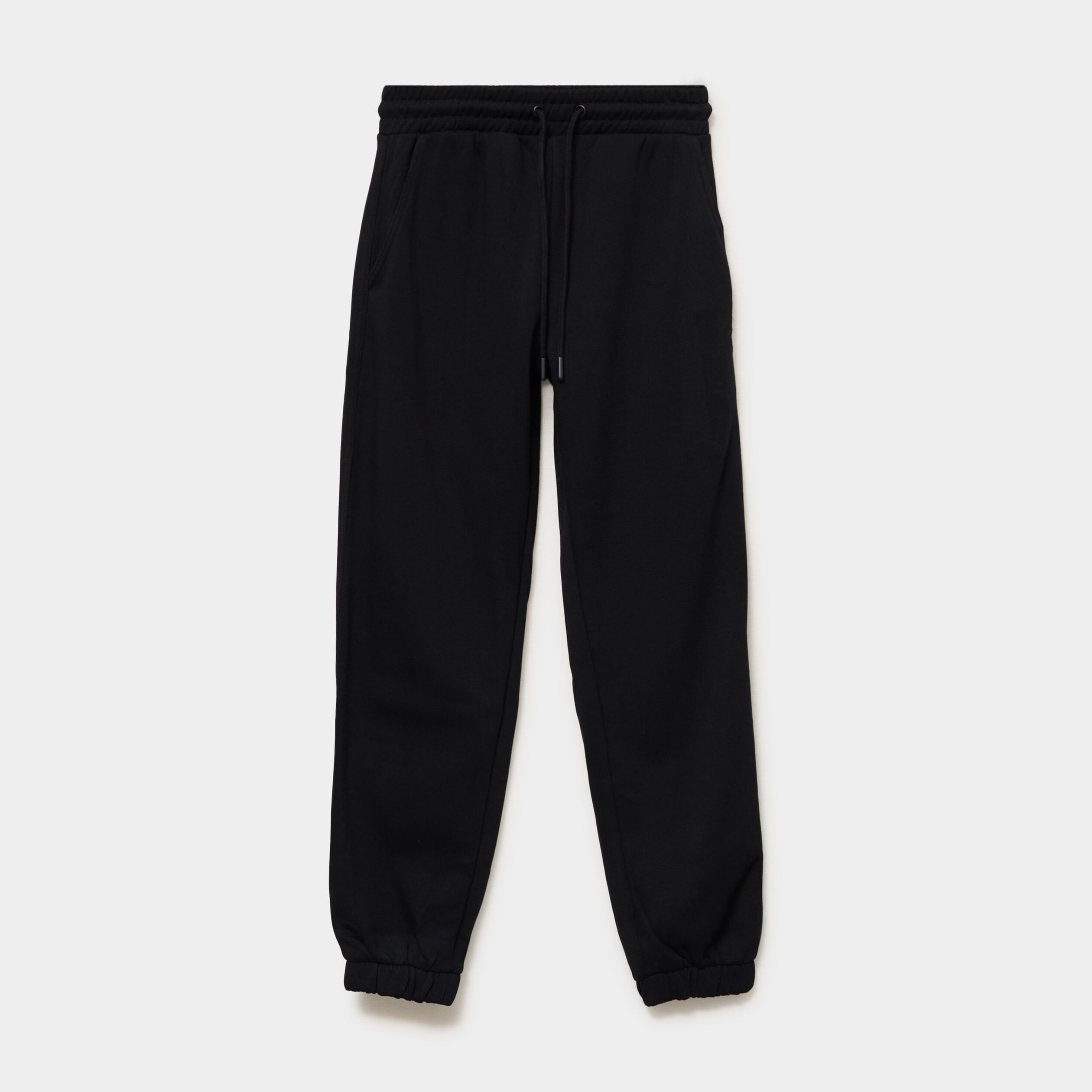 Pantalon de jogging molletonn&eacute; noir femme