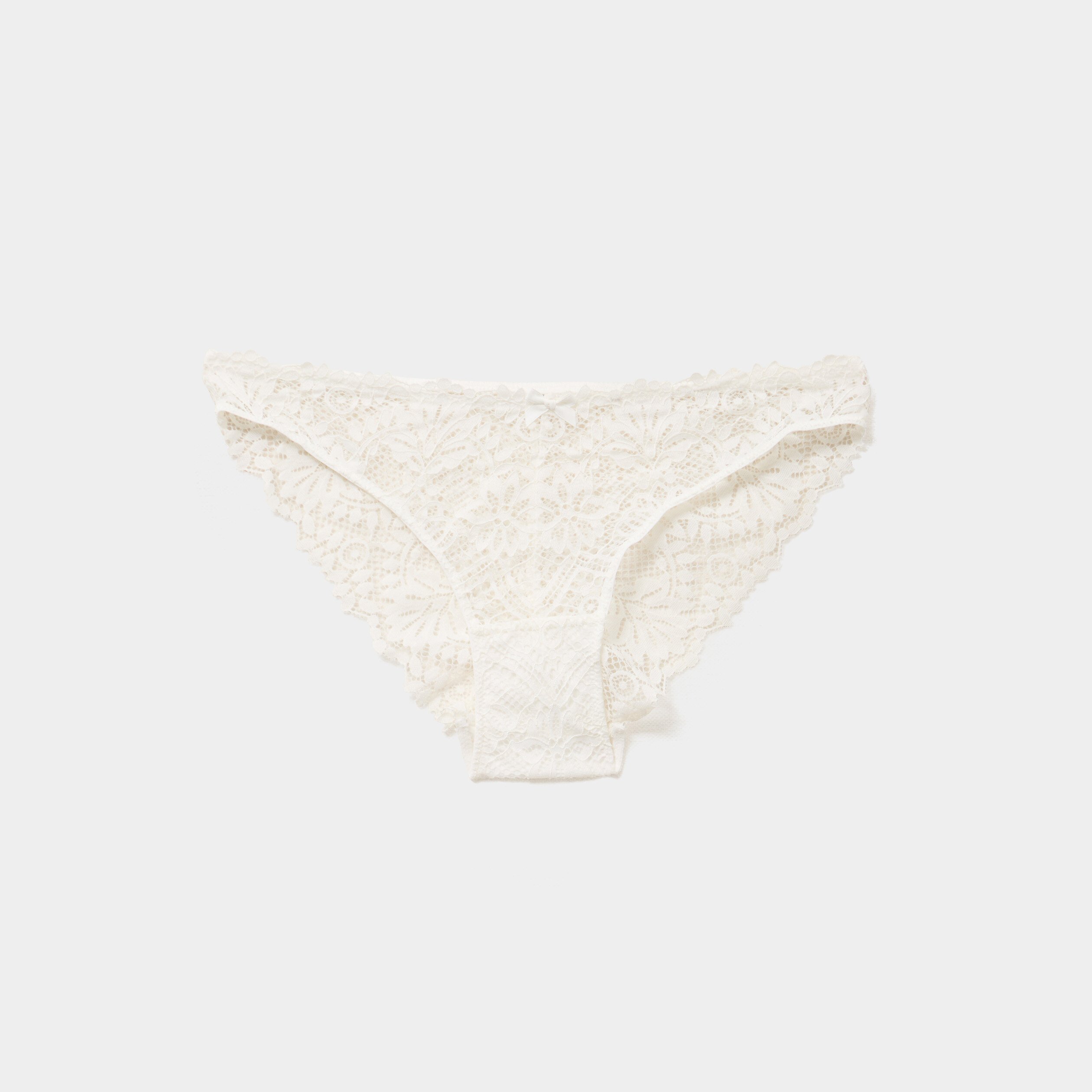 culotte en dentelle blanc femme Culotte en dentelle blanc femme