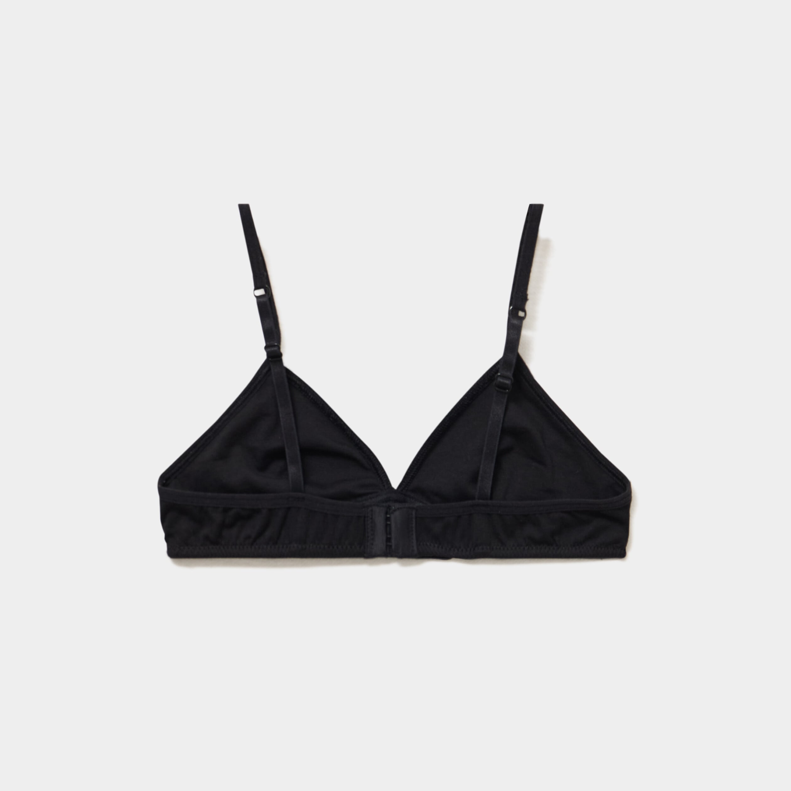 Lot de 2 soutiens-gorge triangle coton noir fille