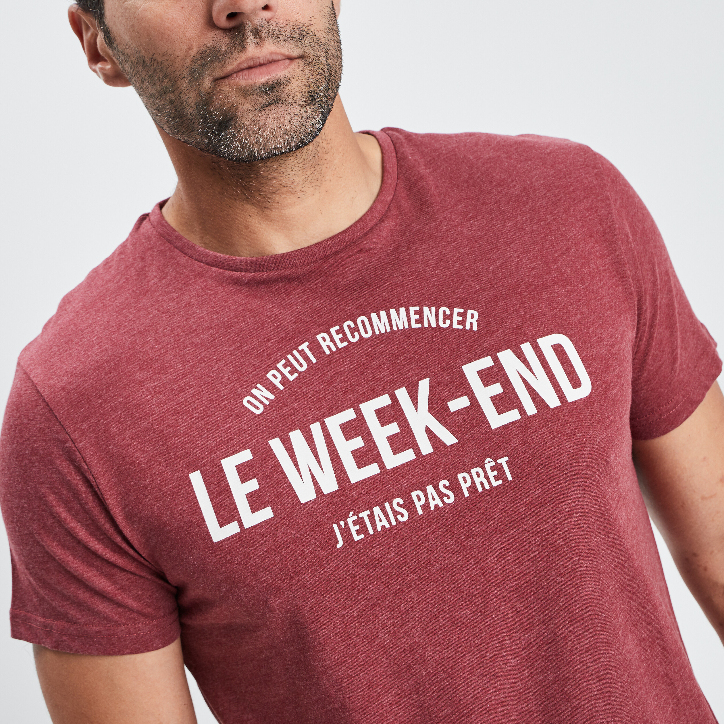 Ensemble pyjama 2 pi&egrave;ces bordeaux homme