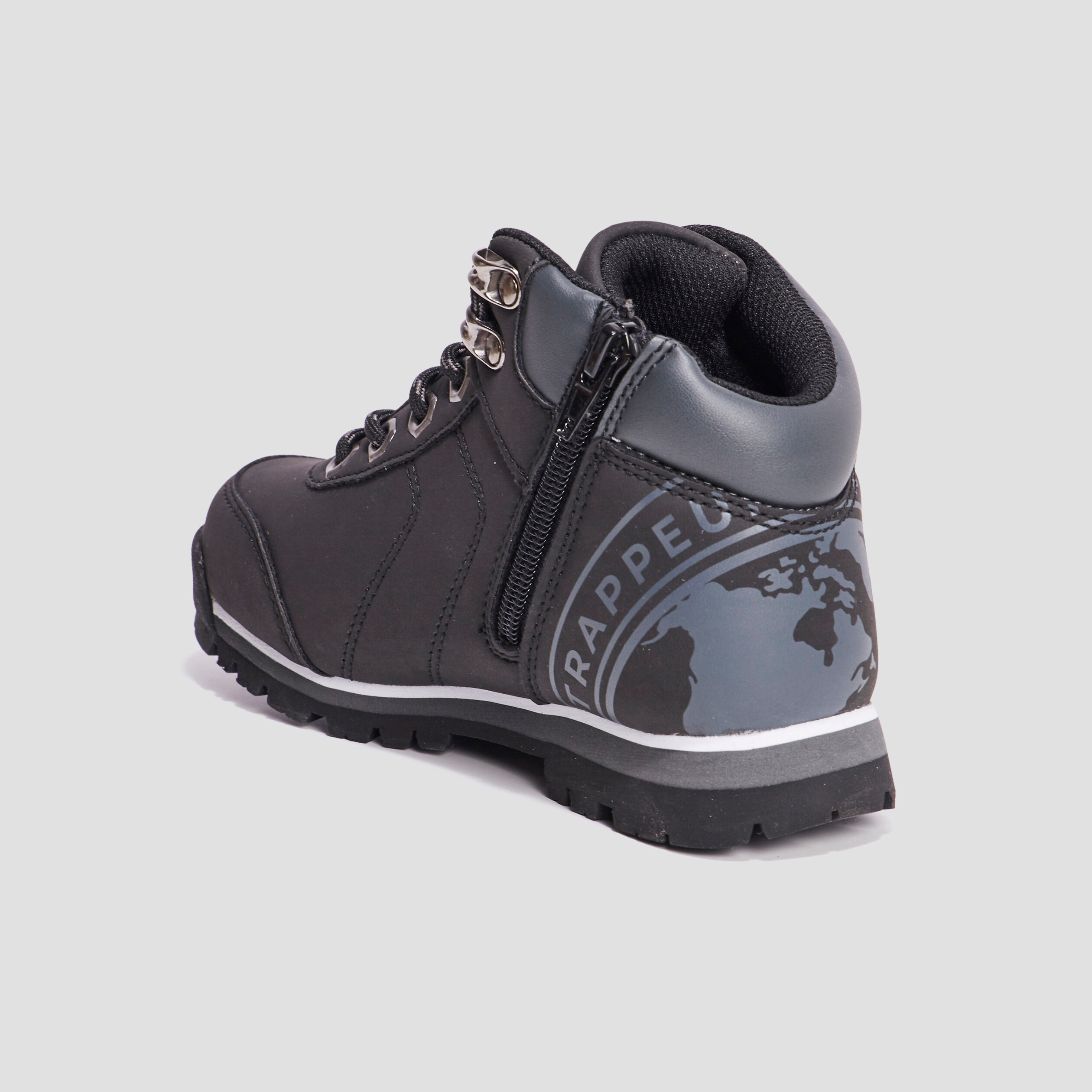 Bottines &agrave; lacets Trappeur Babino noir gar&ccedil;on
