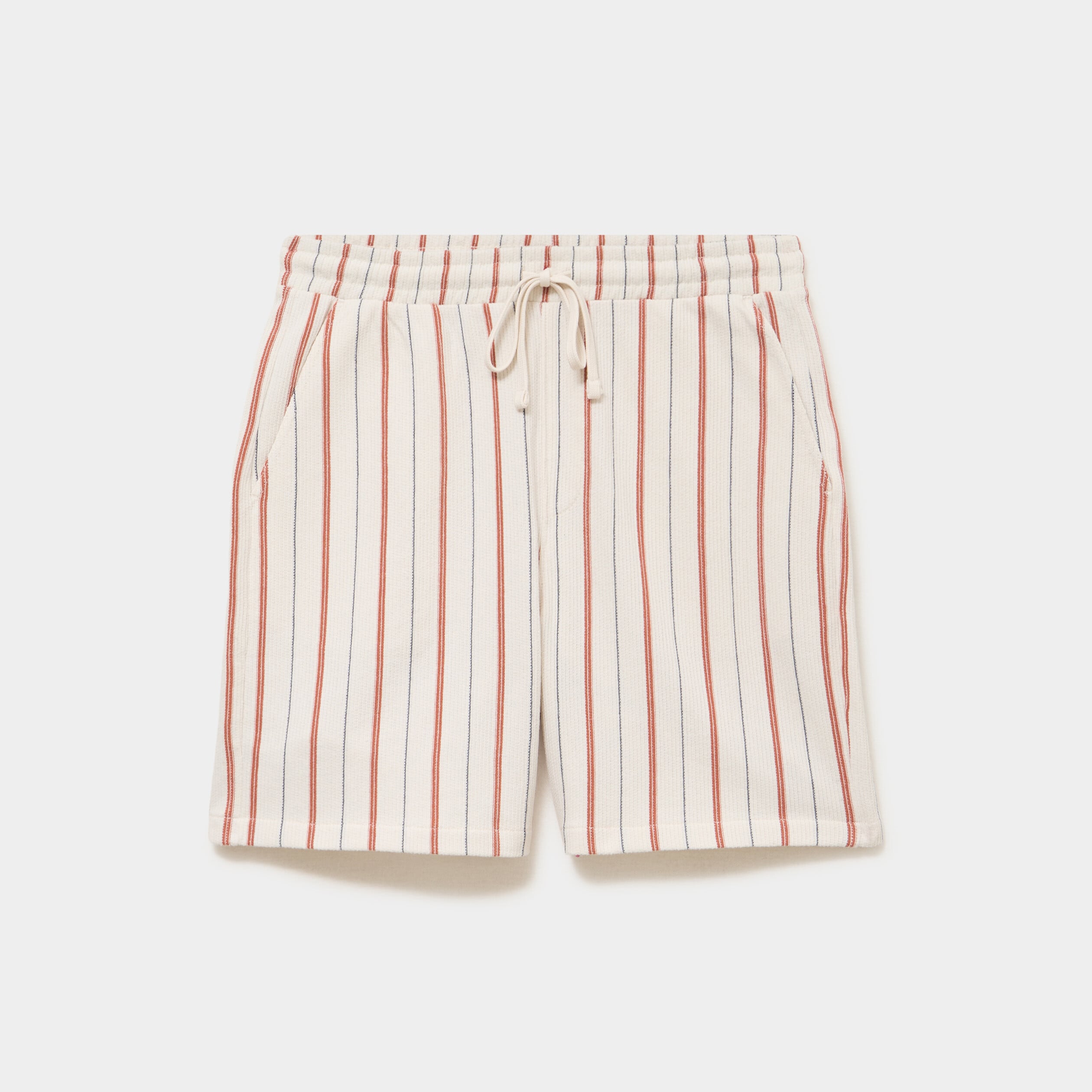 Bermuda droit coton blanc homme