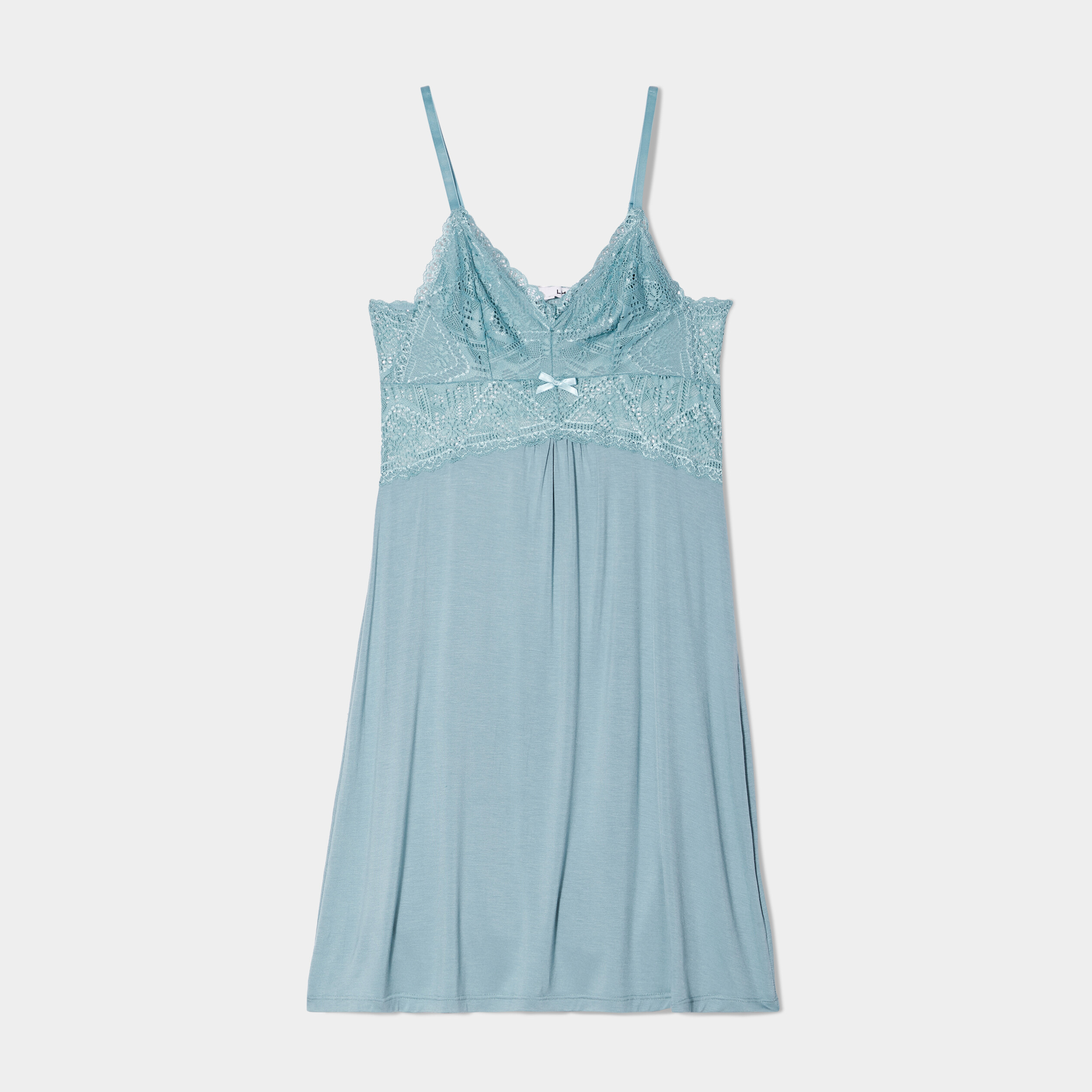 combinette avec dentelle bleu gris femme Combinette avec dentelle bleu gris femme
