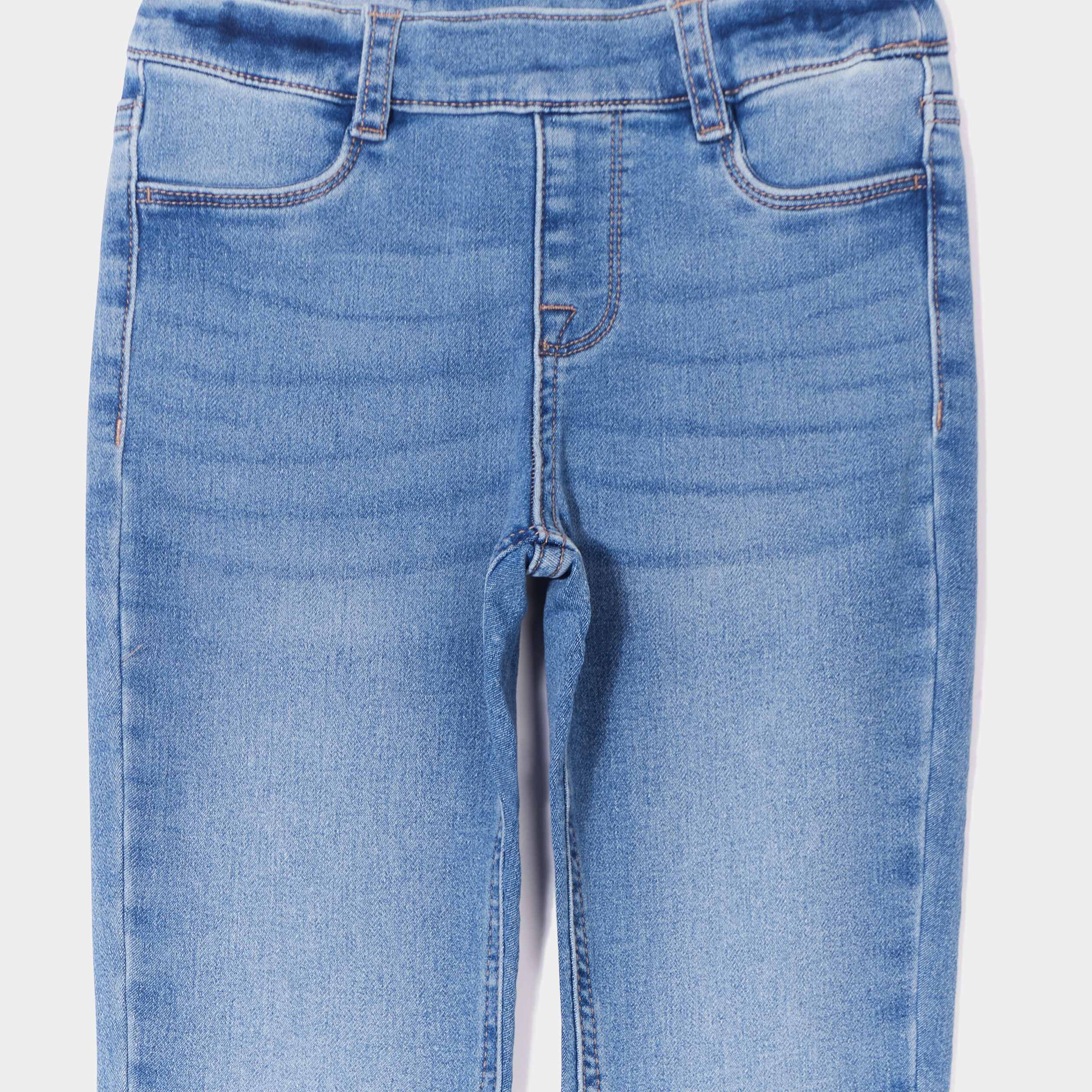jegging taille elastiquee denim stone fille Jegging taille élastiquée denim stone fille