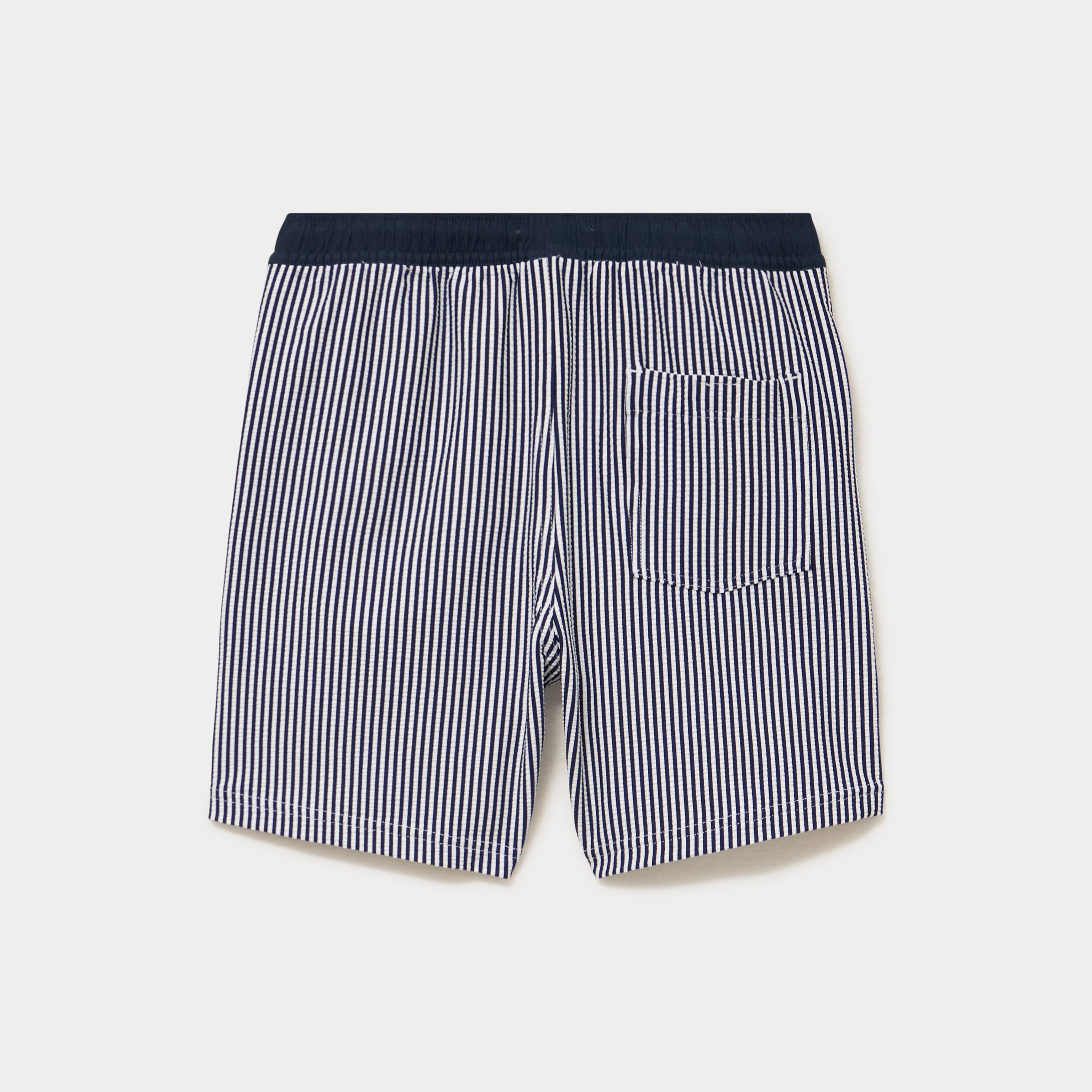 Short de bain taille &eacute;lastiqu&eacute;e bleu marine gar&ccedil;on