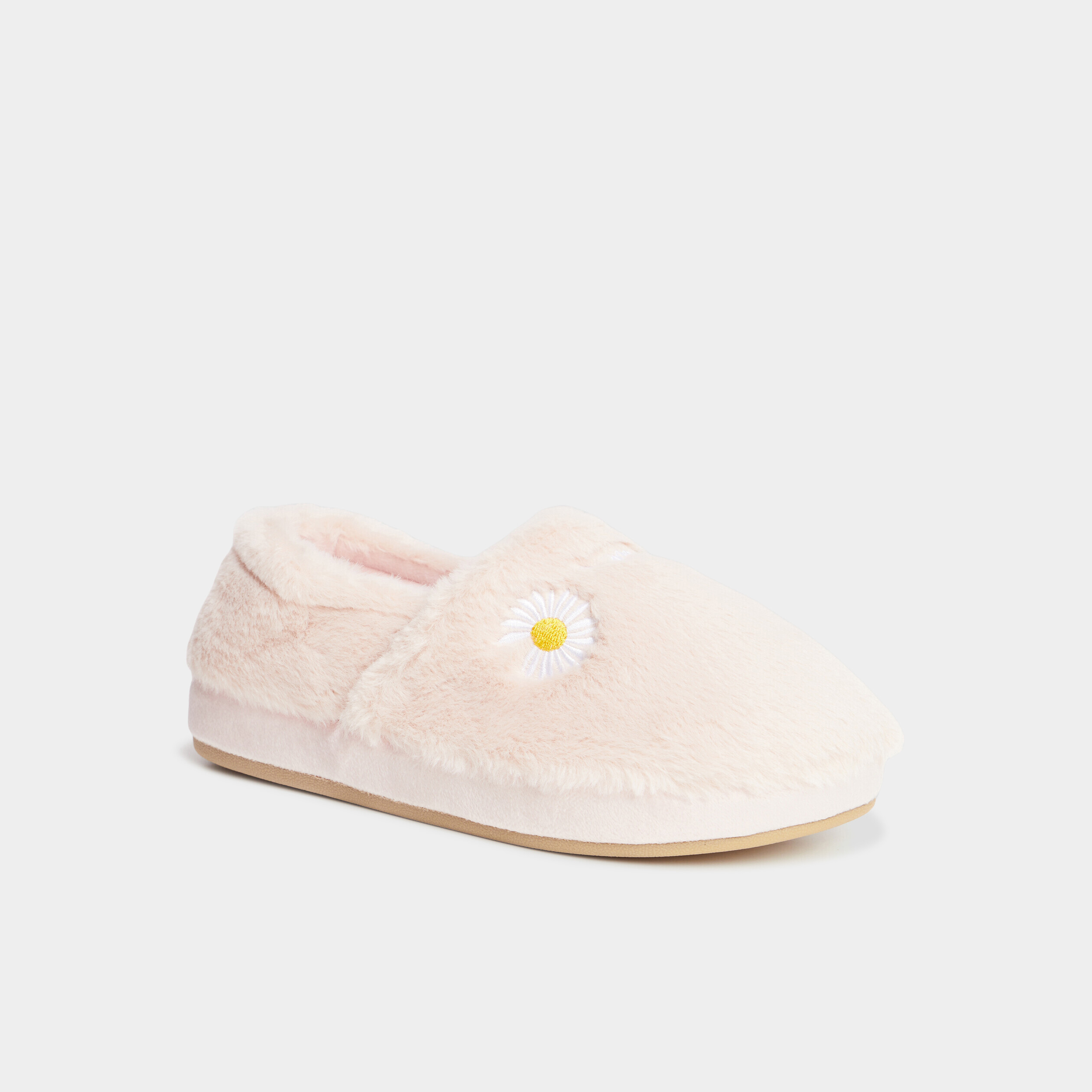 chaussons cuir rose et chocolat