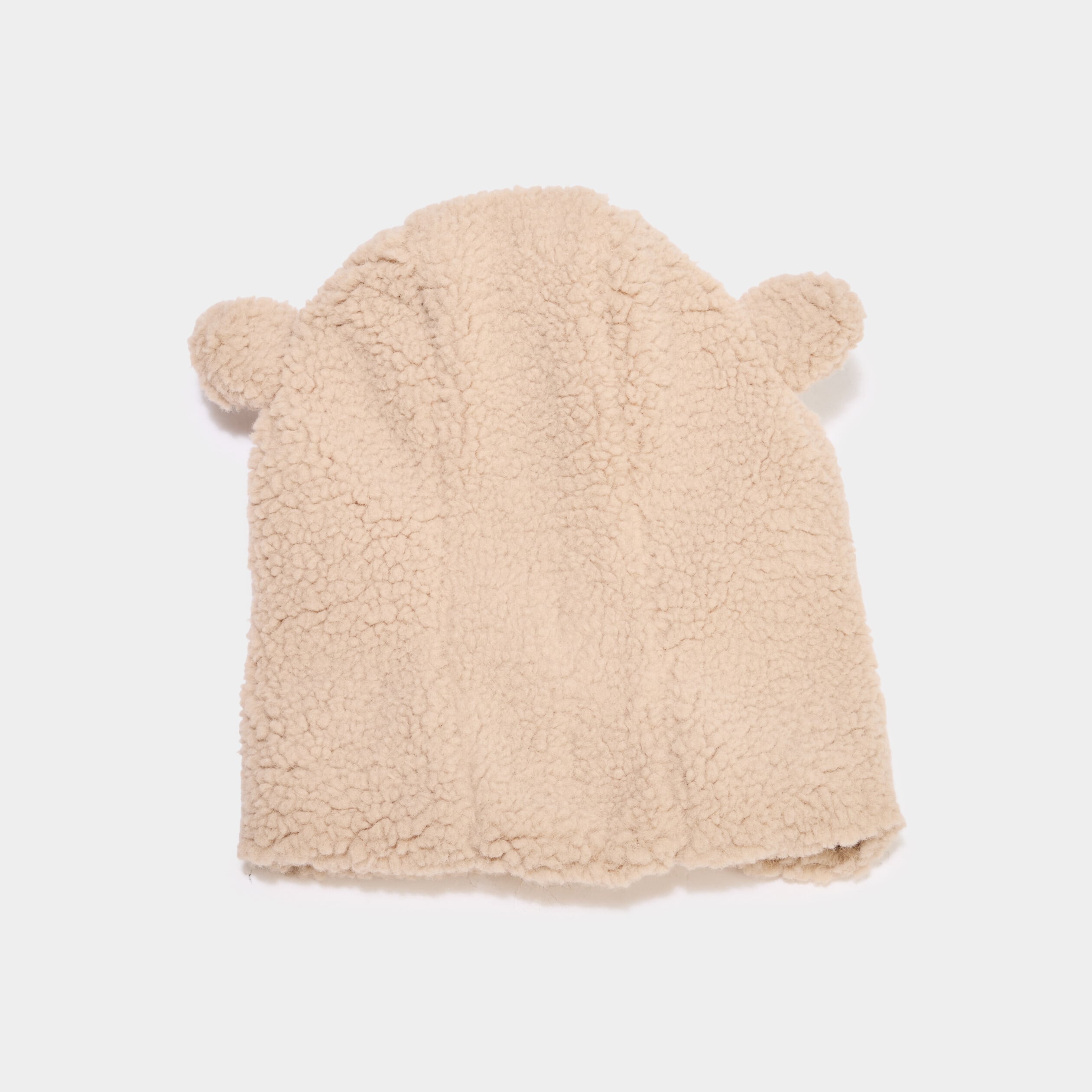 Cagoule effet polaire sable b&eacute;b&eacute;