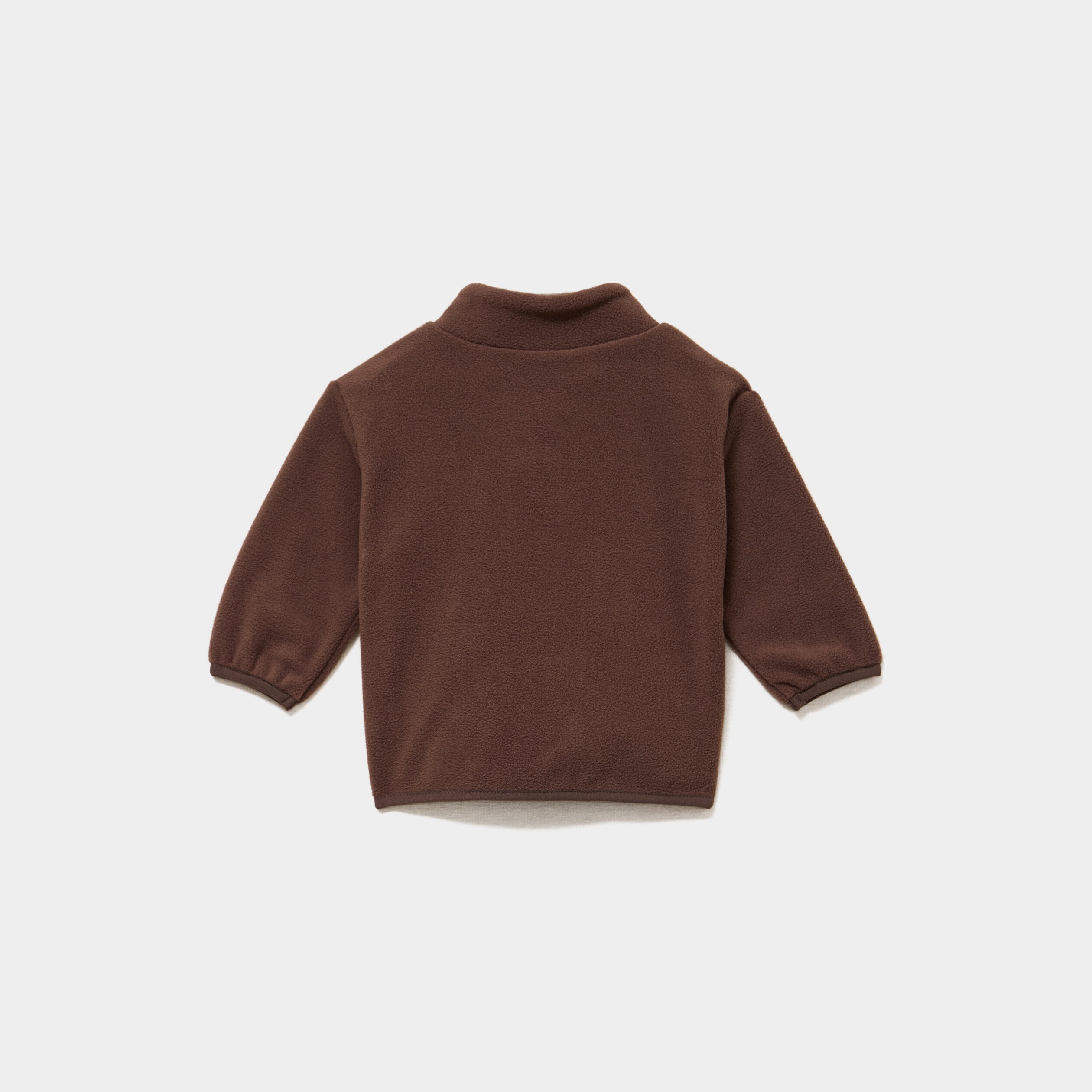 Ensemble effet polaire sweat et pantalon marron fonc&eacute; b&eacute;b&eacute; gar&ccedil;on