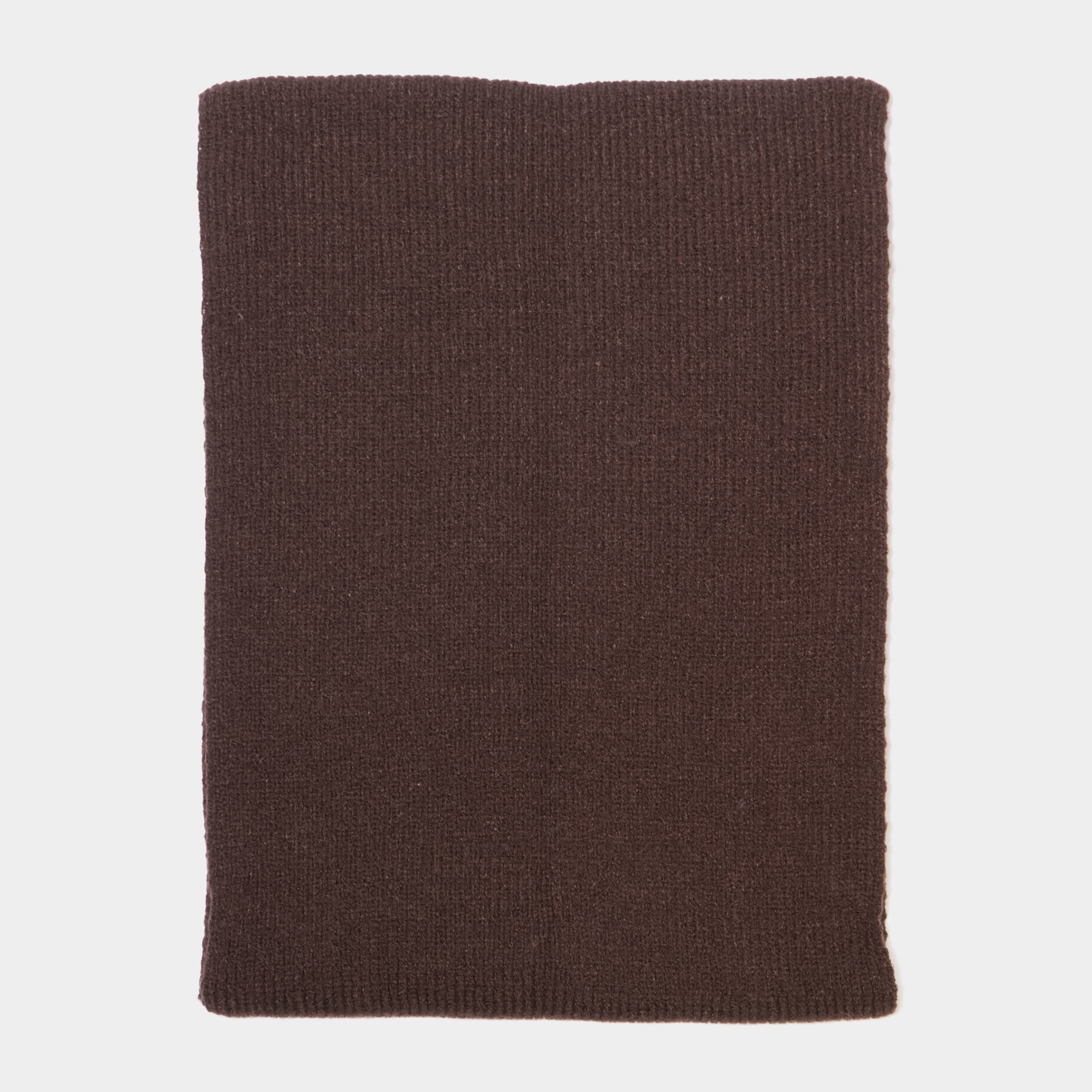 &Eacute;charpe tricot&eacute;e marron fonc&eacute; homme