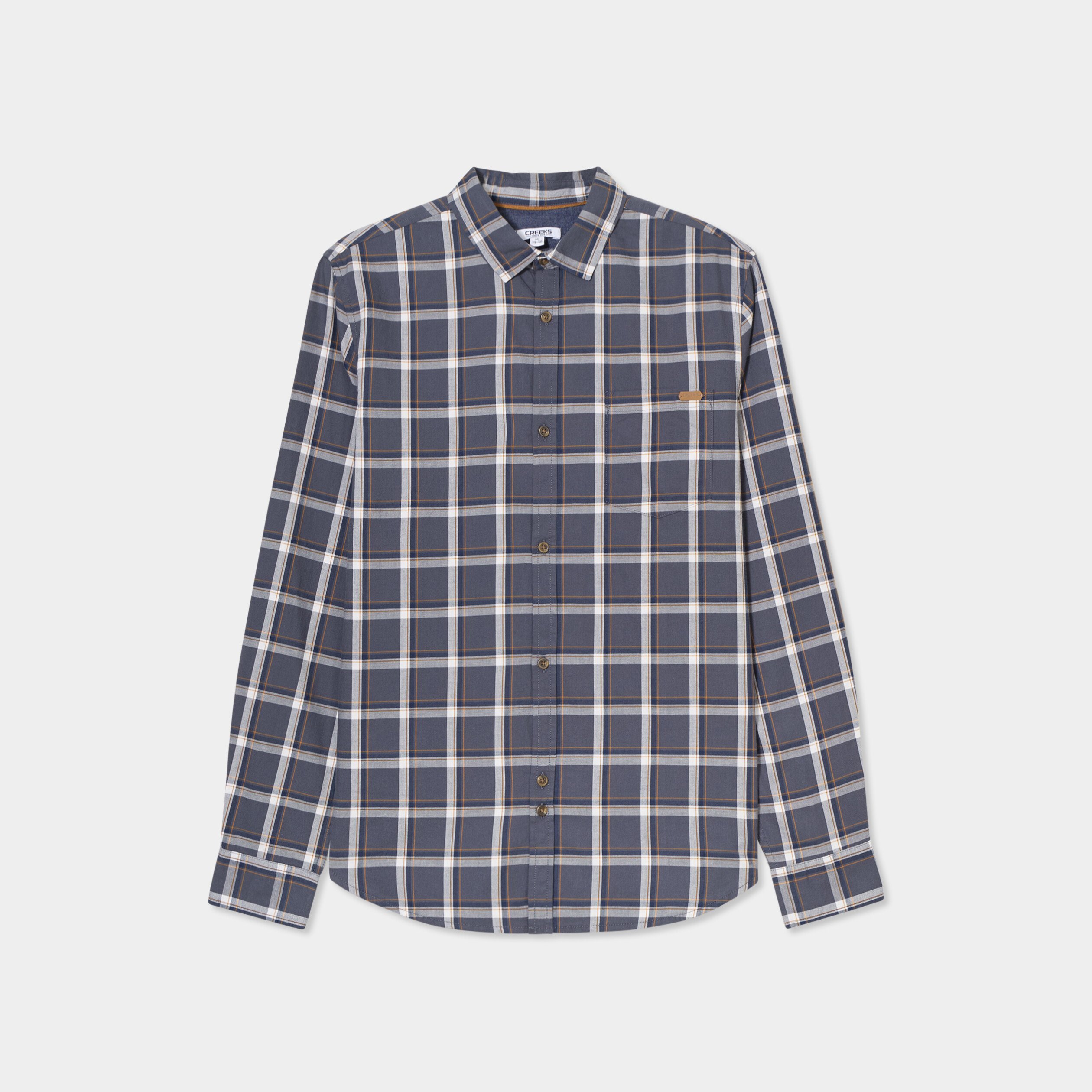 chemise droite manches retroussees bleu fonce homme Chemise droite manches retroussées bleu foncé homme