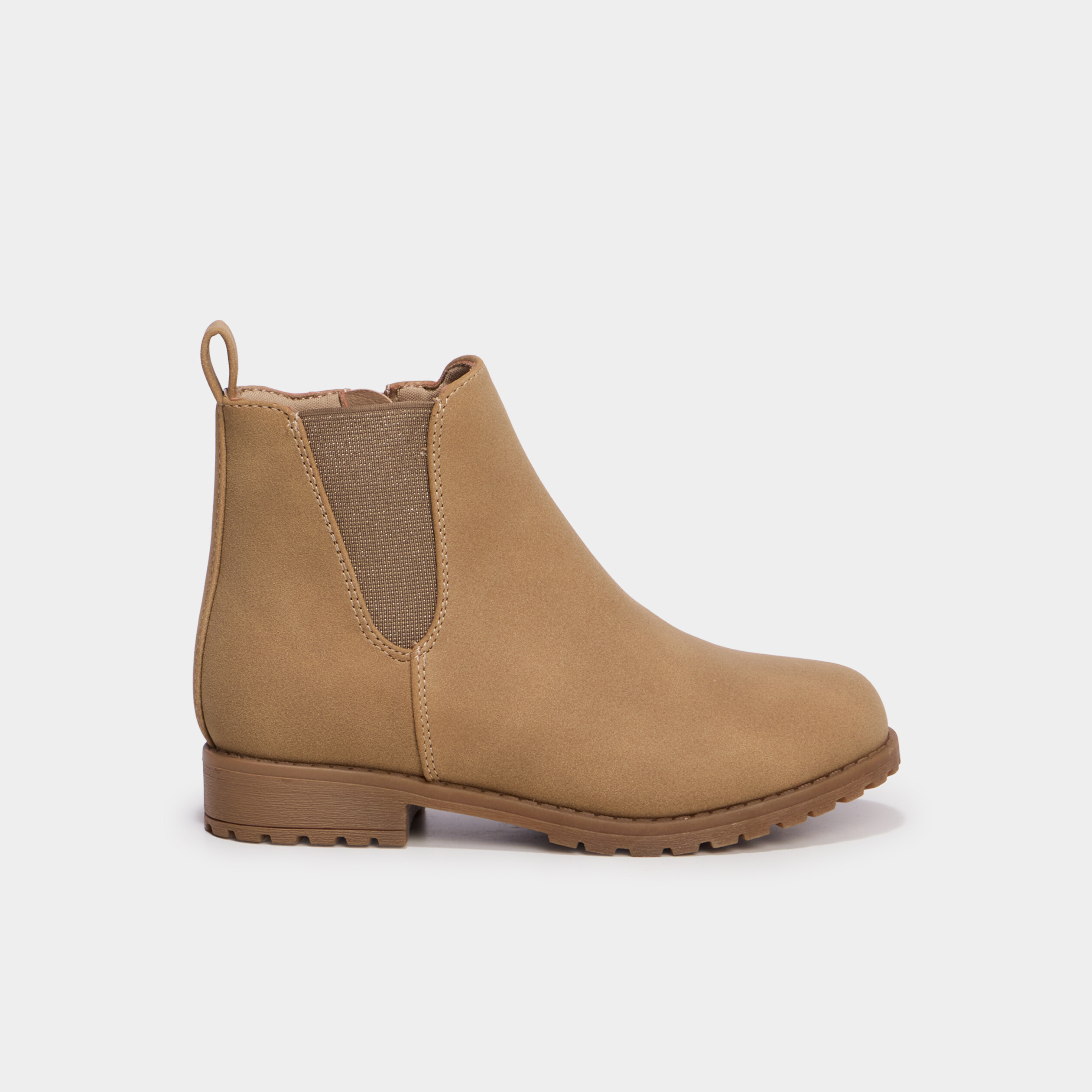 Boots chelsea zipp&eacute;es sable fille