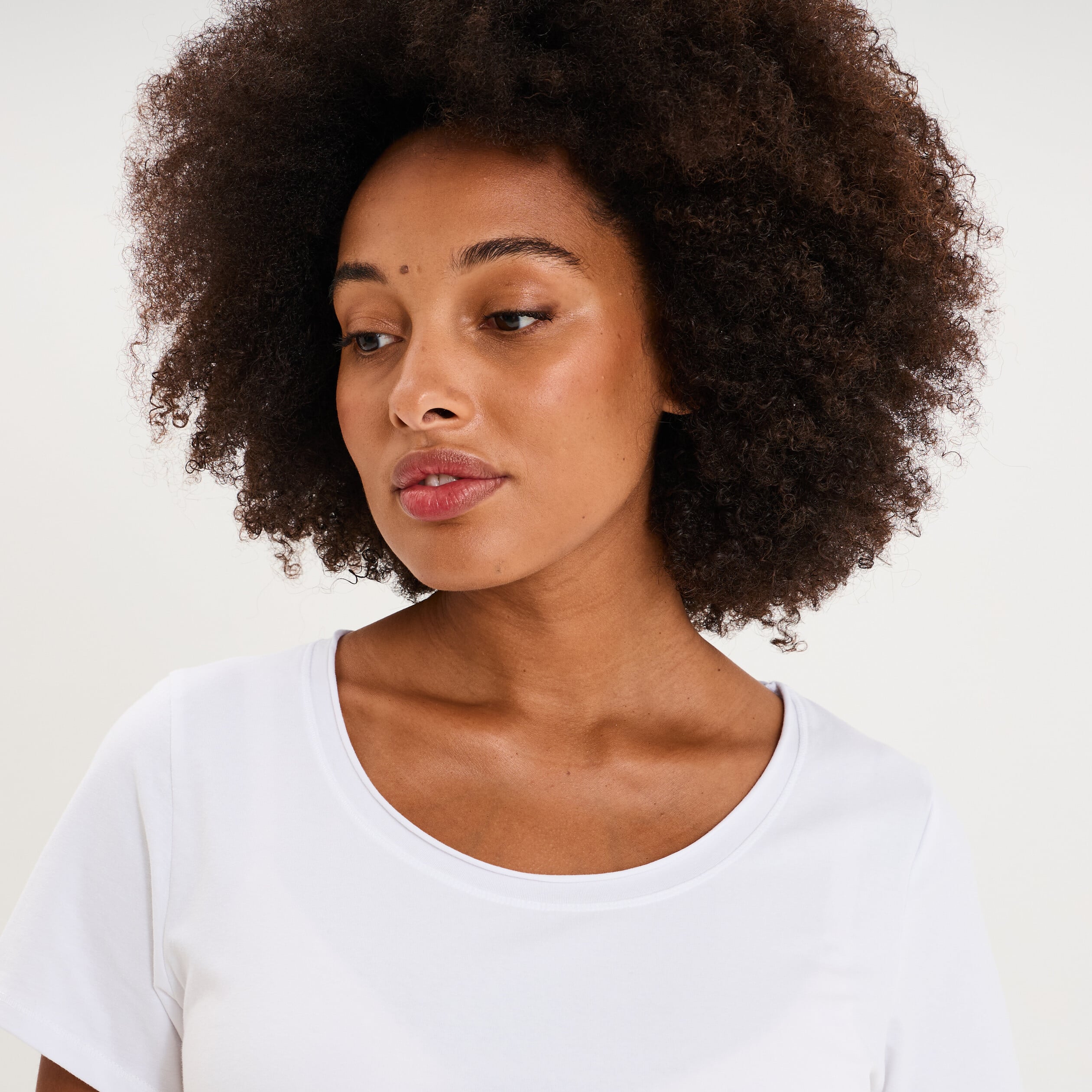 T-shirt grossesse manches courtes coton blanc femme maternit&eacute;