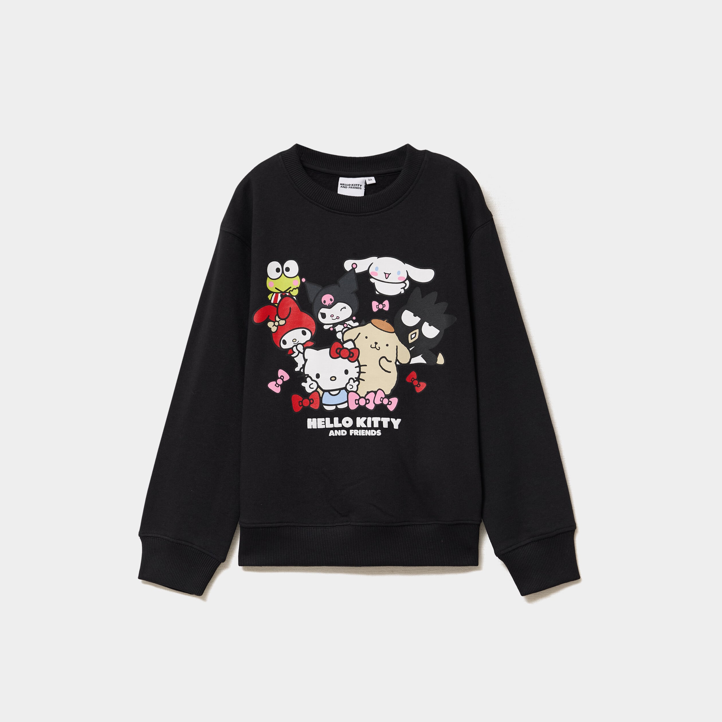 Sweat manches longues Hello Kitty noir fille