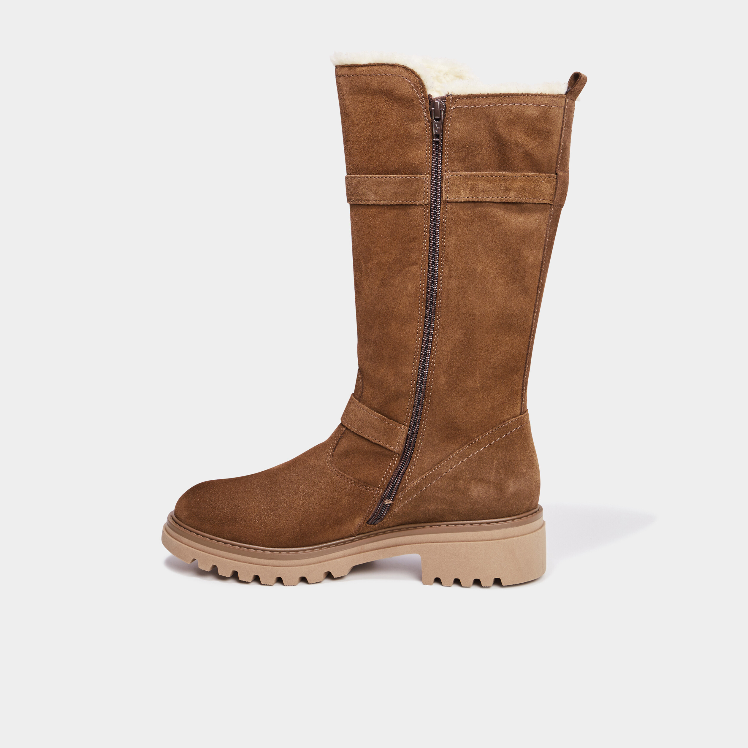 Bottes cuir fourrées shop