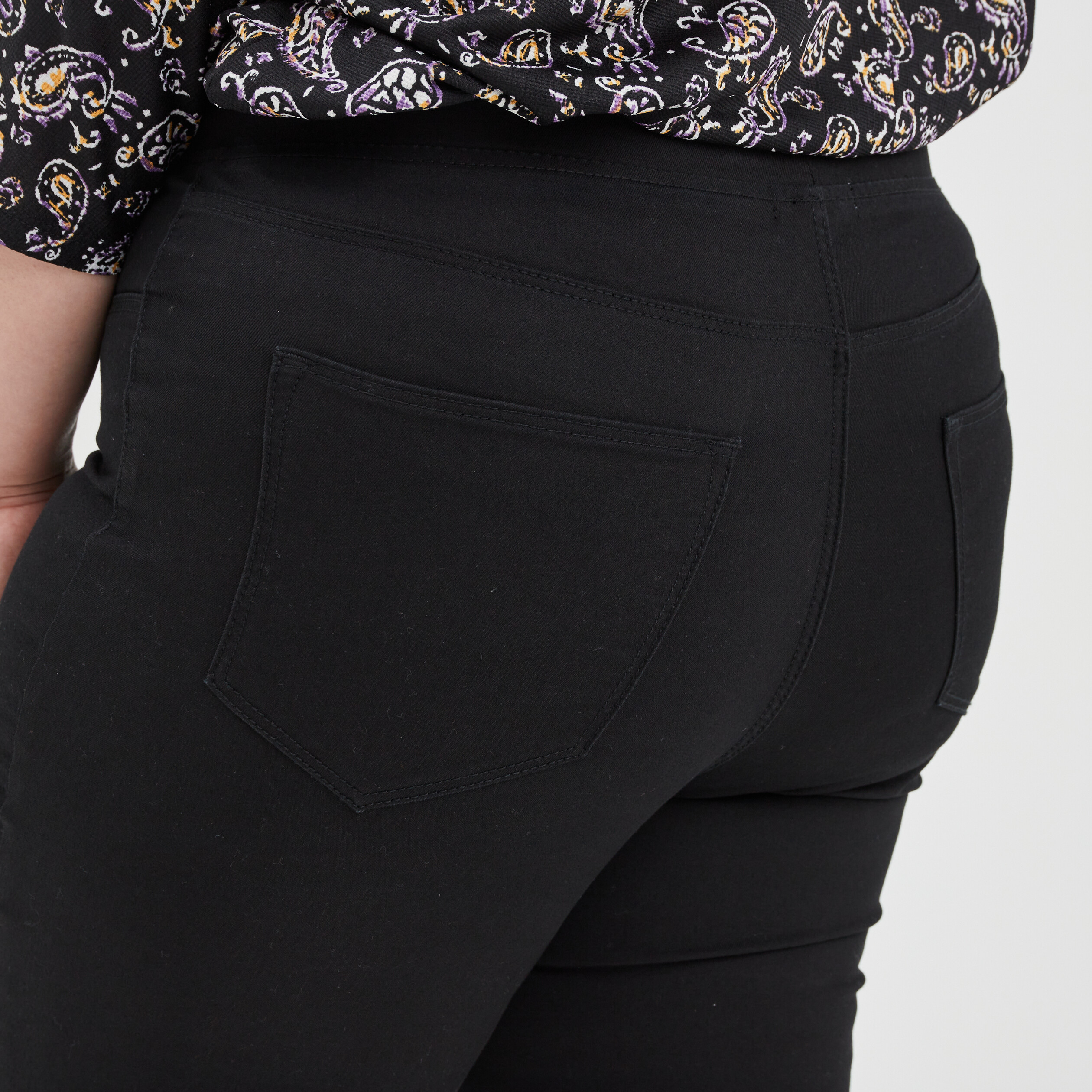jegging taille elastiquee grande taille noir femmegt Jegging taille élastiquée grande taille noir femme grande taille