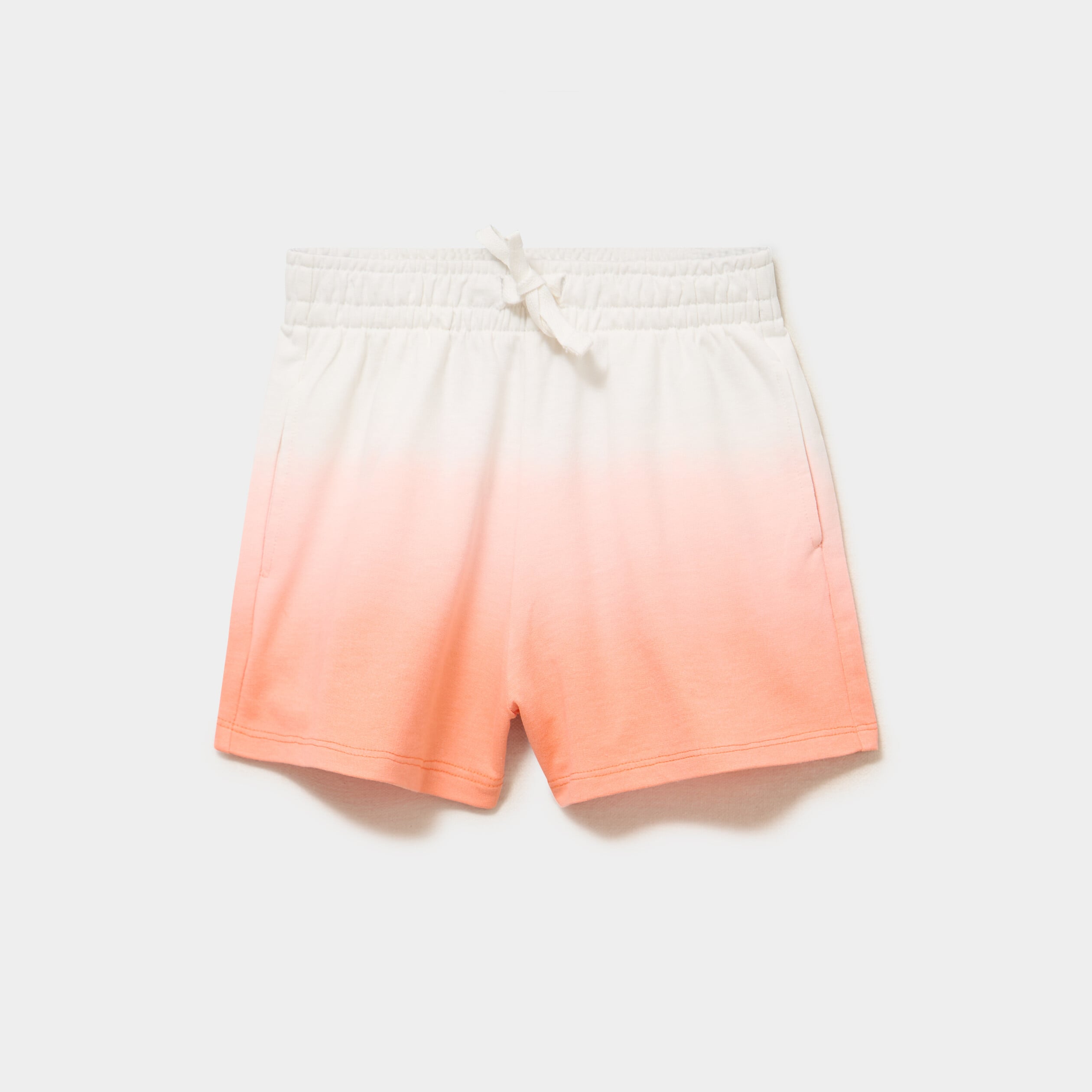 Short de jogging taille &eacute;lastiqu&eacute;e orange fille