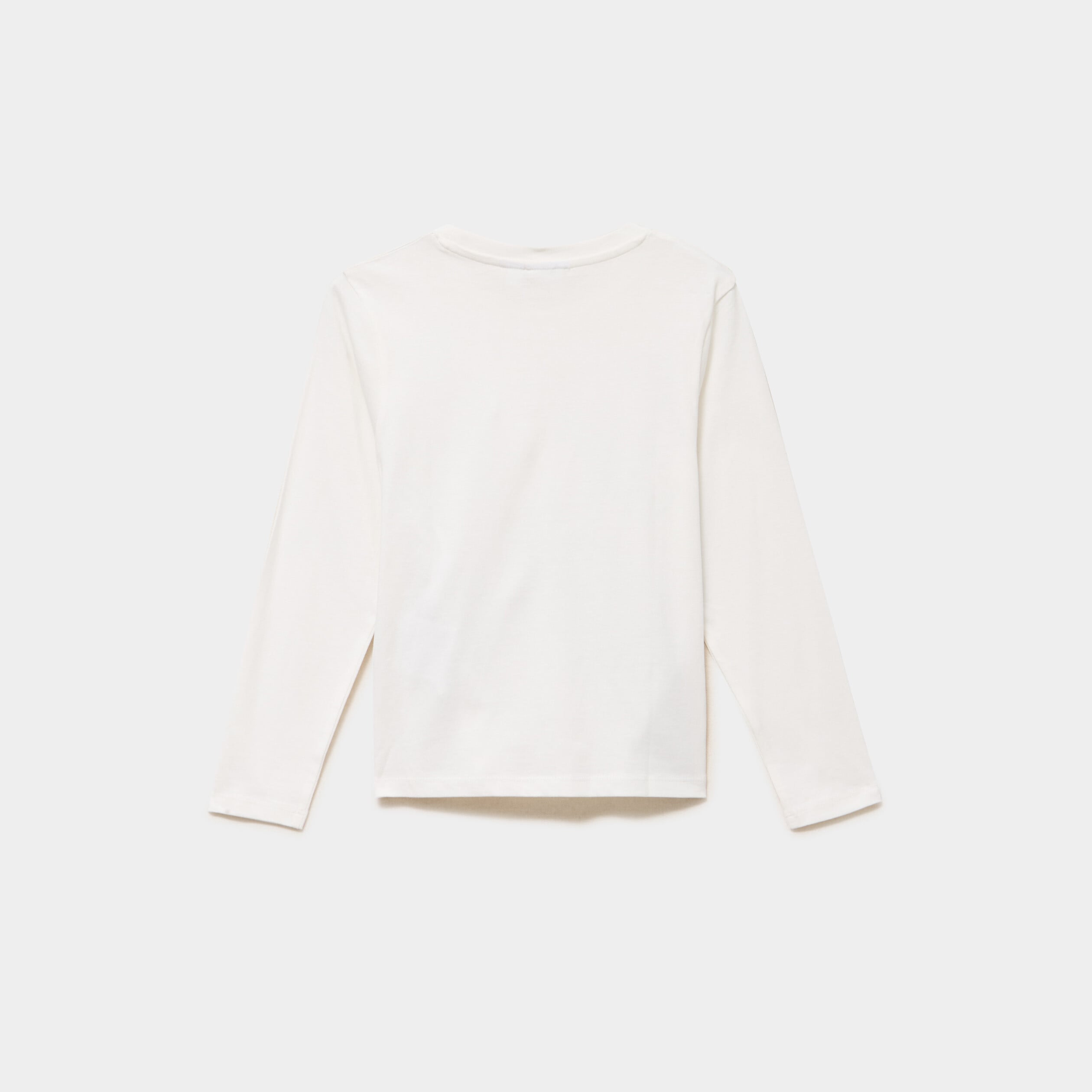 T-shirt manches longues Reine des neiges blanc fille