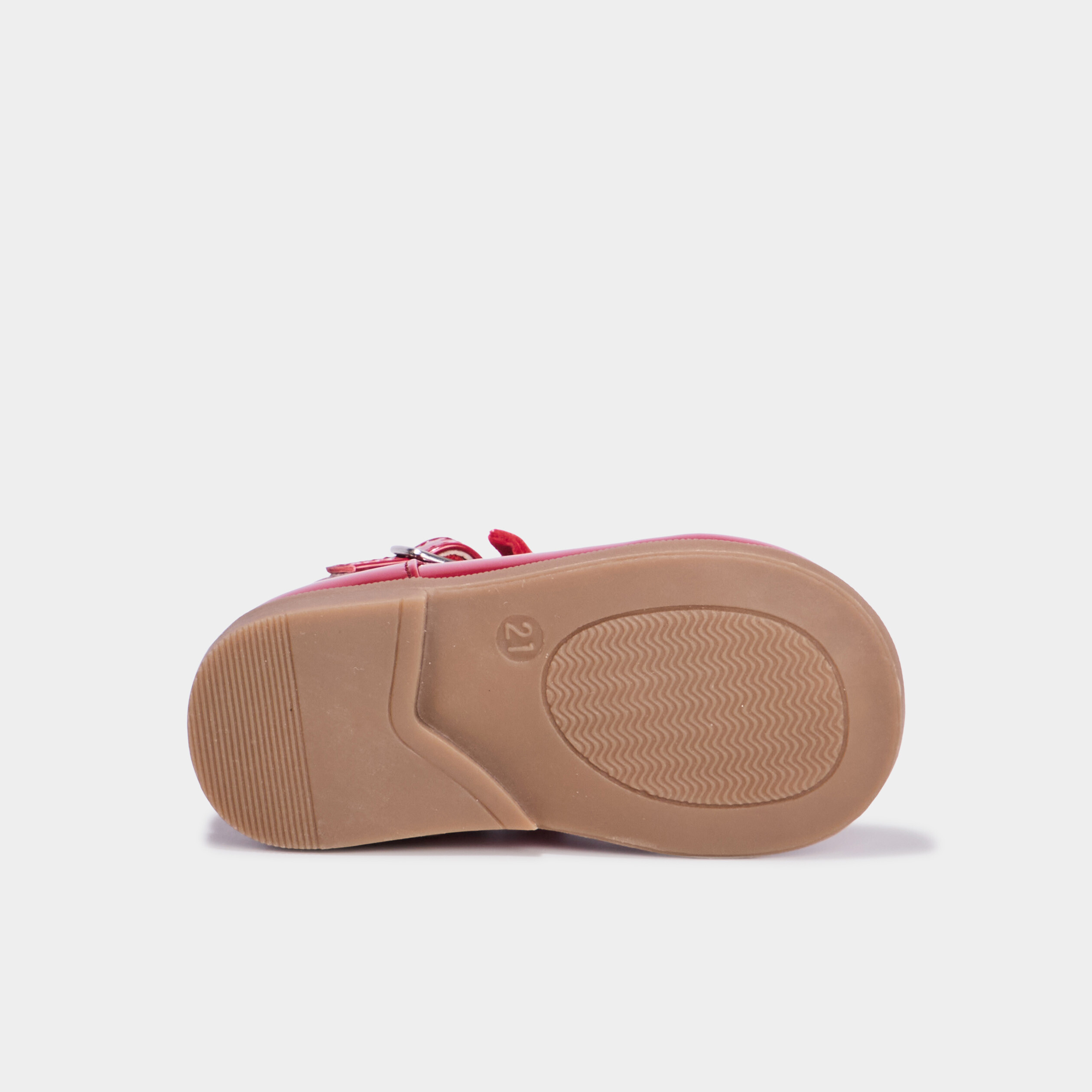 Babies vernies avec noeuds bordeaux bébé fille