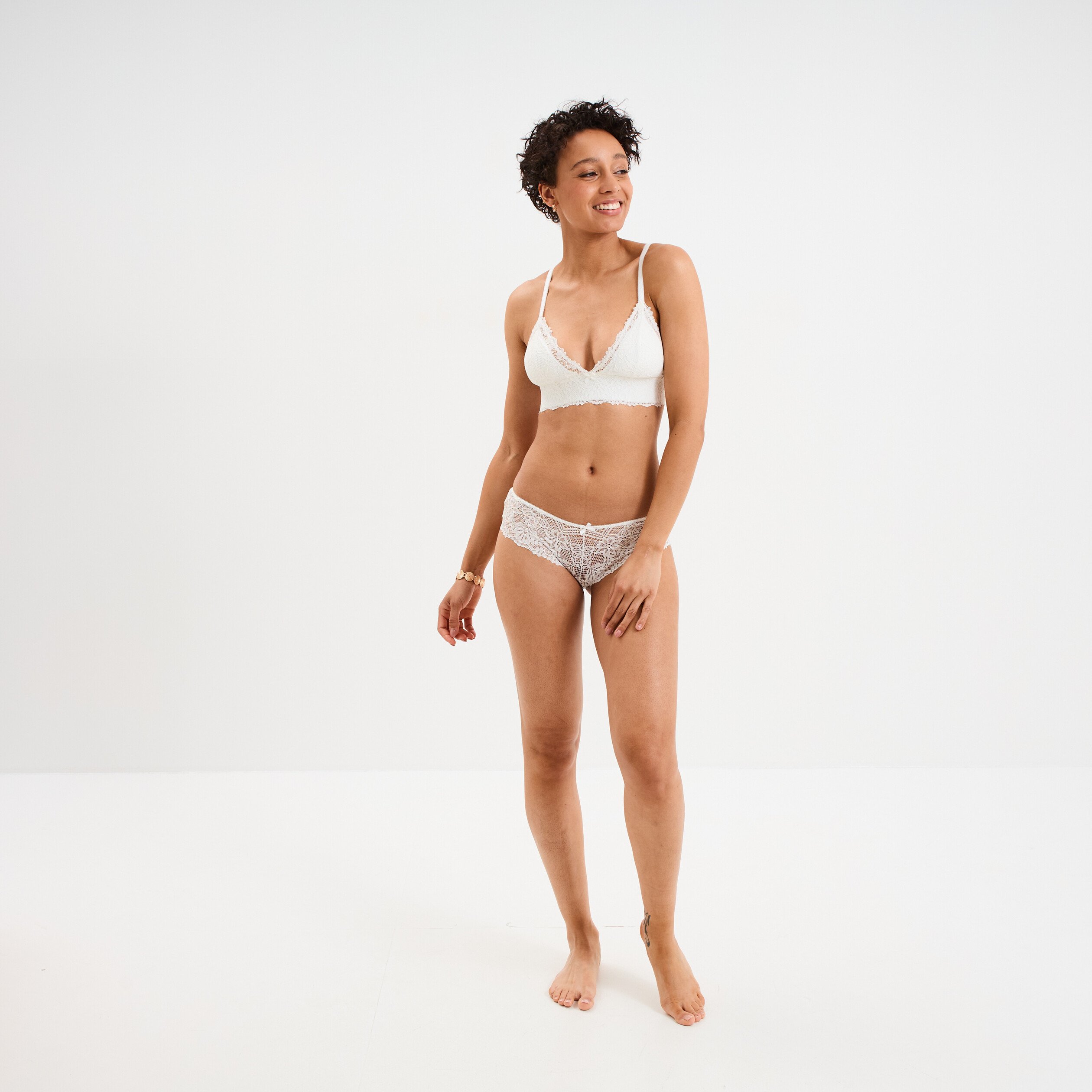 soutien gorge triangle padde blanc femme Soutien-gorge triangle paddé blanc femme