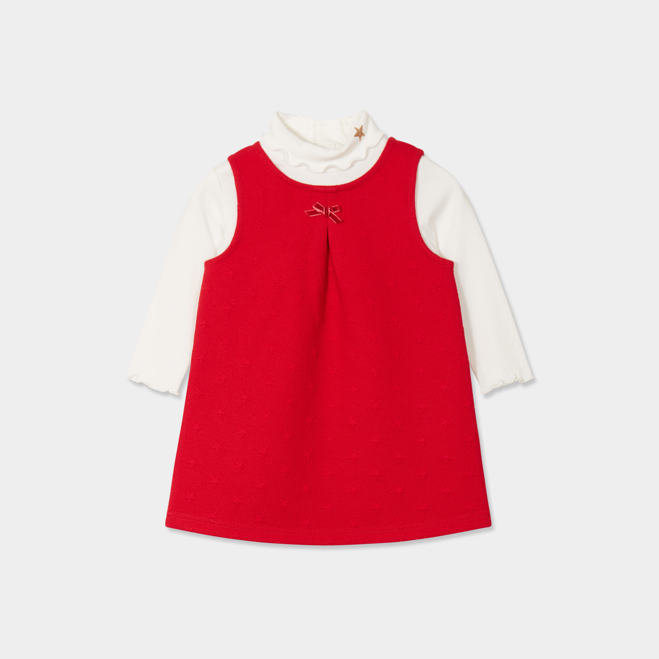 Sous-Pull Manches Longues Rouge Libellule - Fille 3/4 Ans - 100% Coton Neuf Avec Étiquette