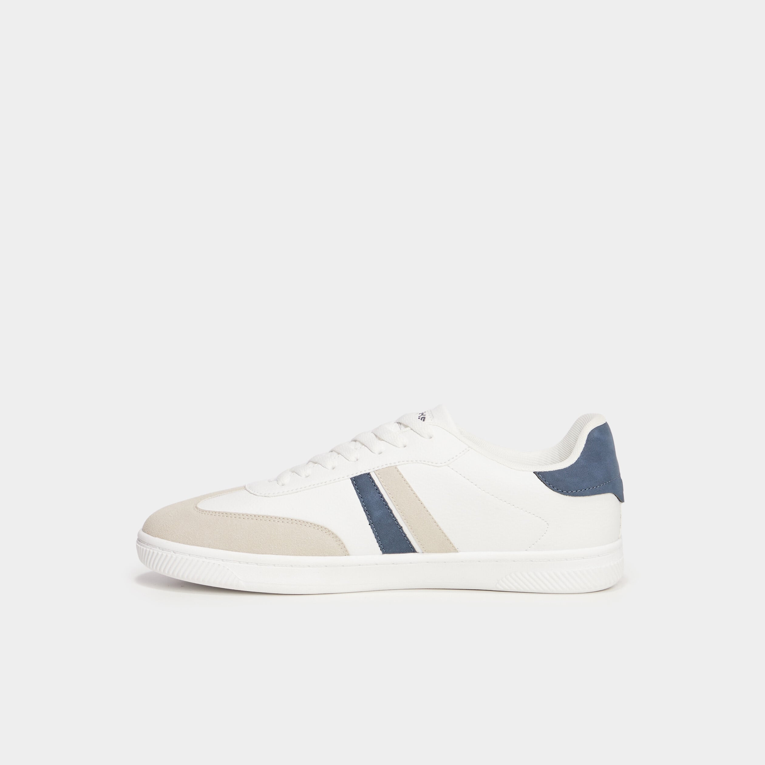 Tennis basses &agrave; lacets blanc homme