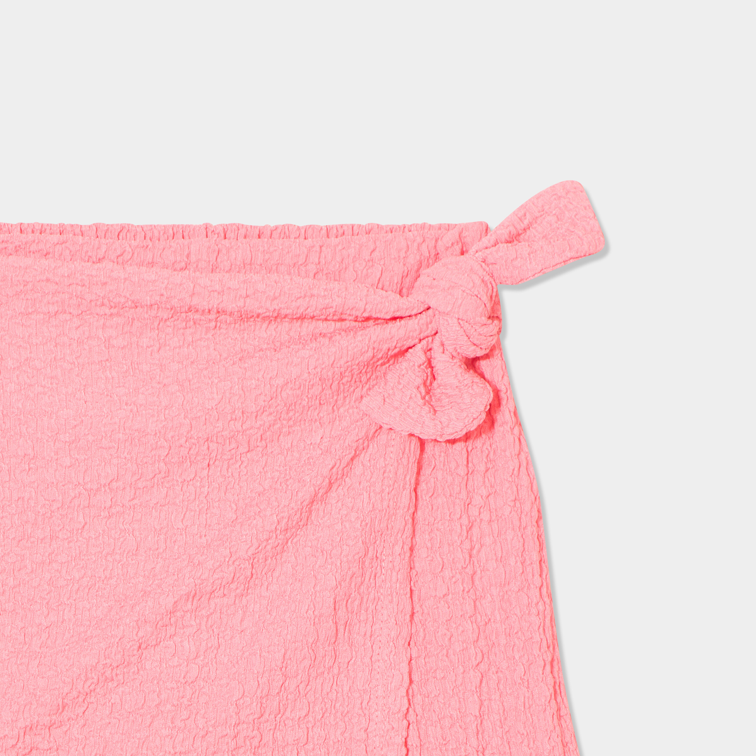 jupe short droite rose fille Jupe-short droite rose fille