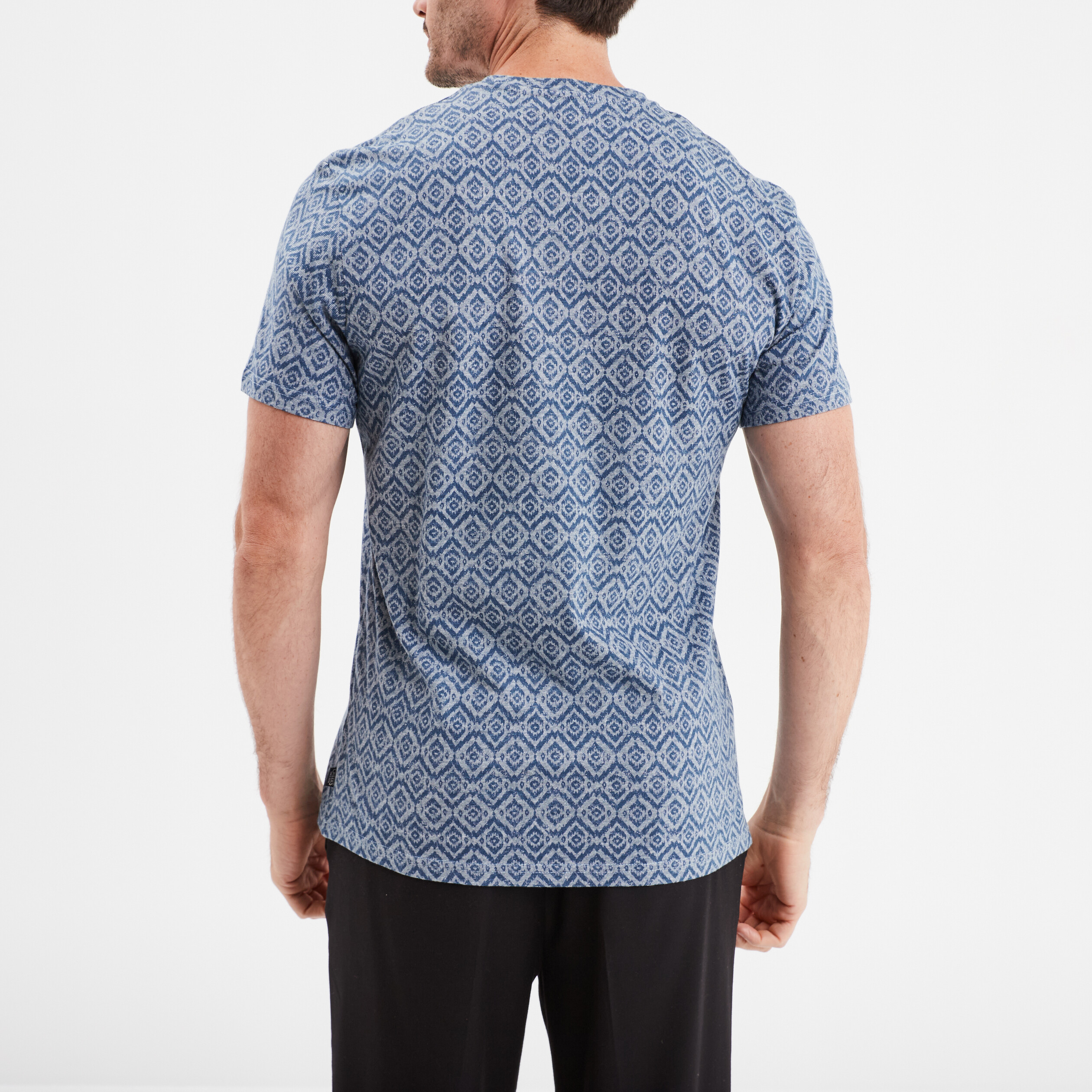 t shirt manches courtes col rond bleu marine homme T-shirt manches courtes col rond bleu marine homme