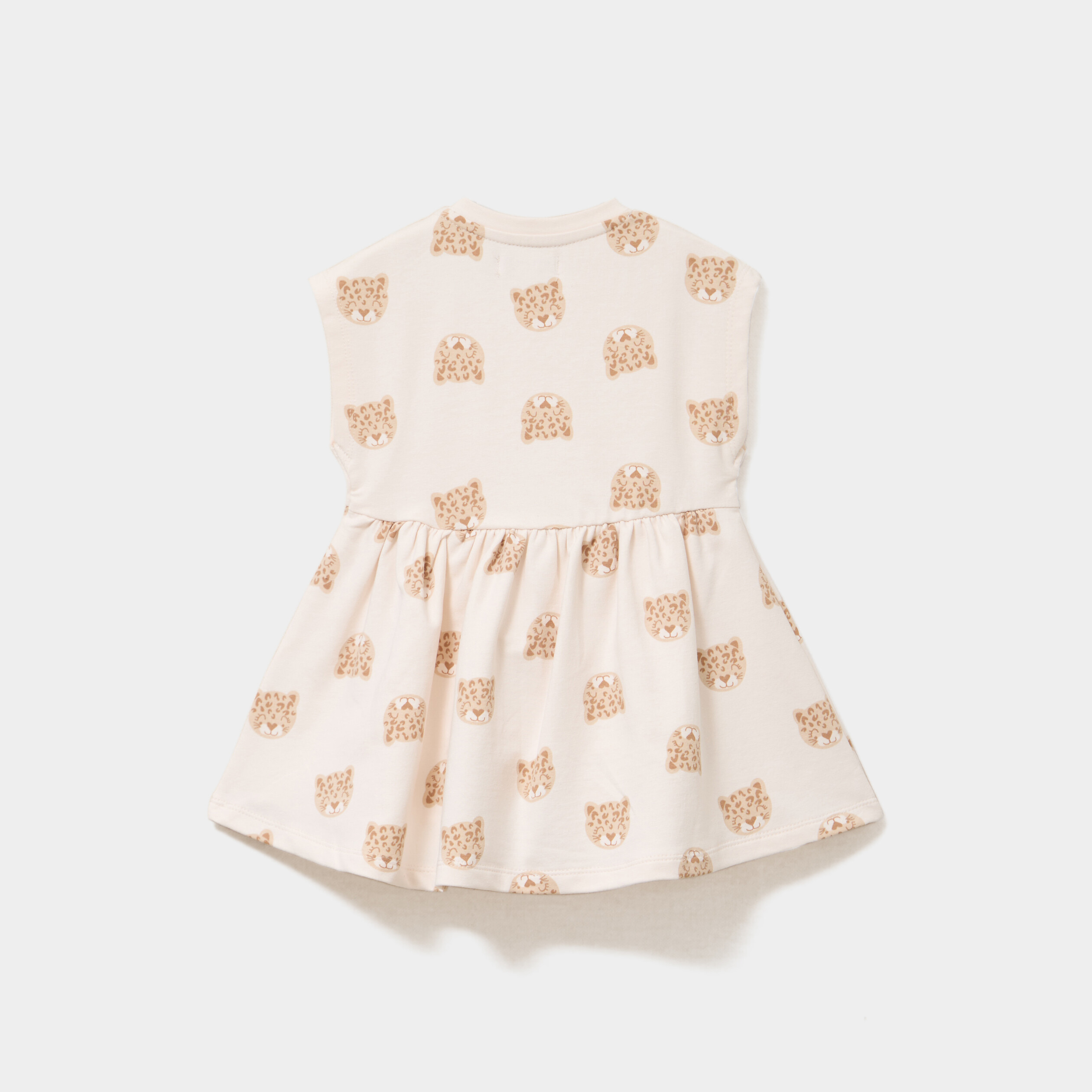 Robe patineuse manches courtes ecru b&eacute;b&eacute; fille