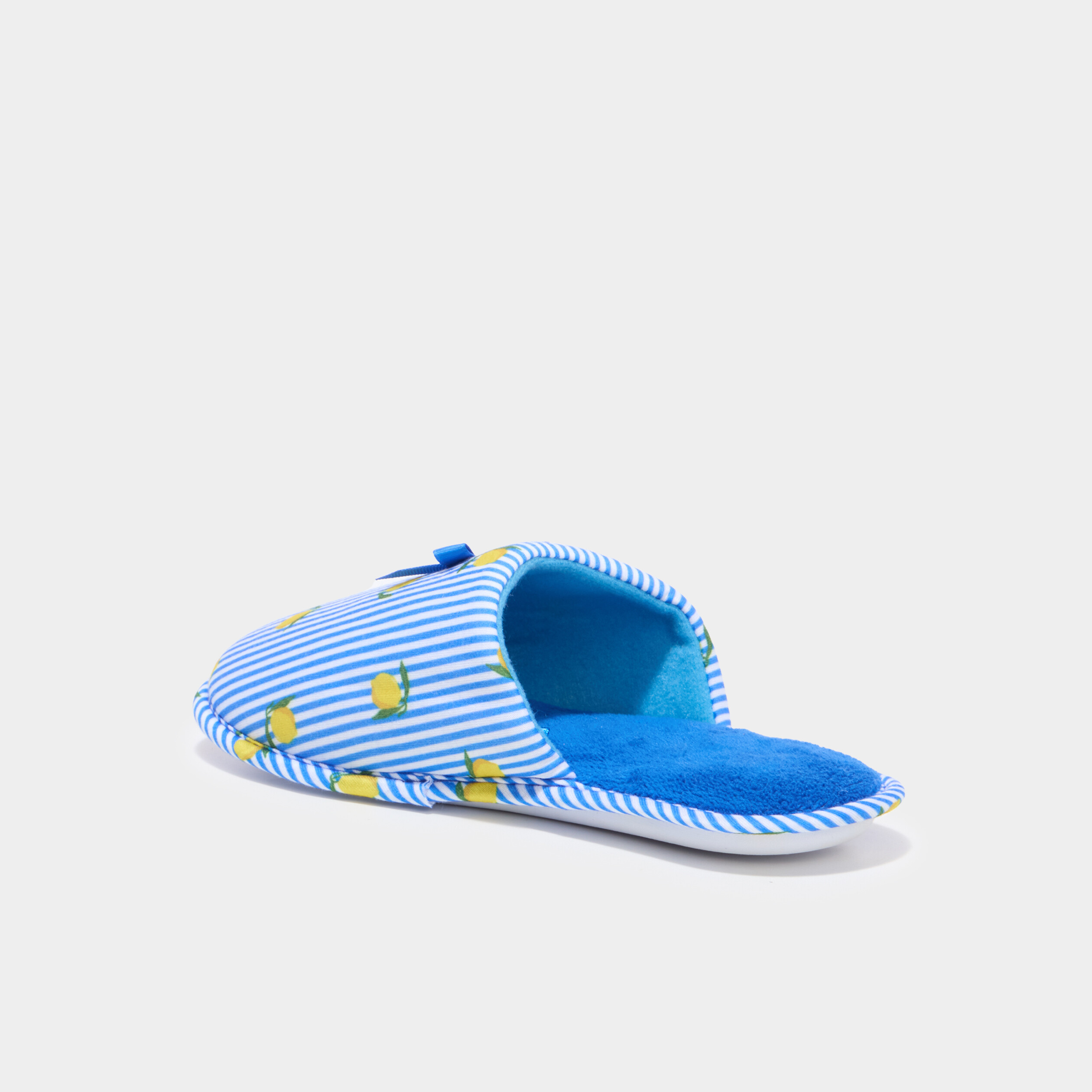 Chaussons mules doubl&eacute;s multicolore femme