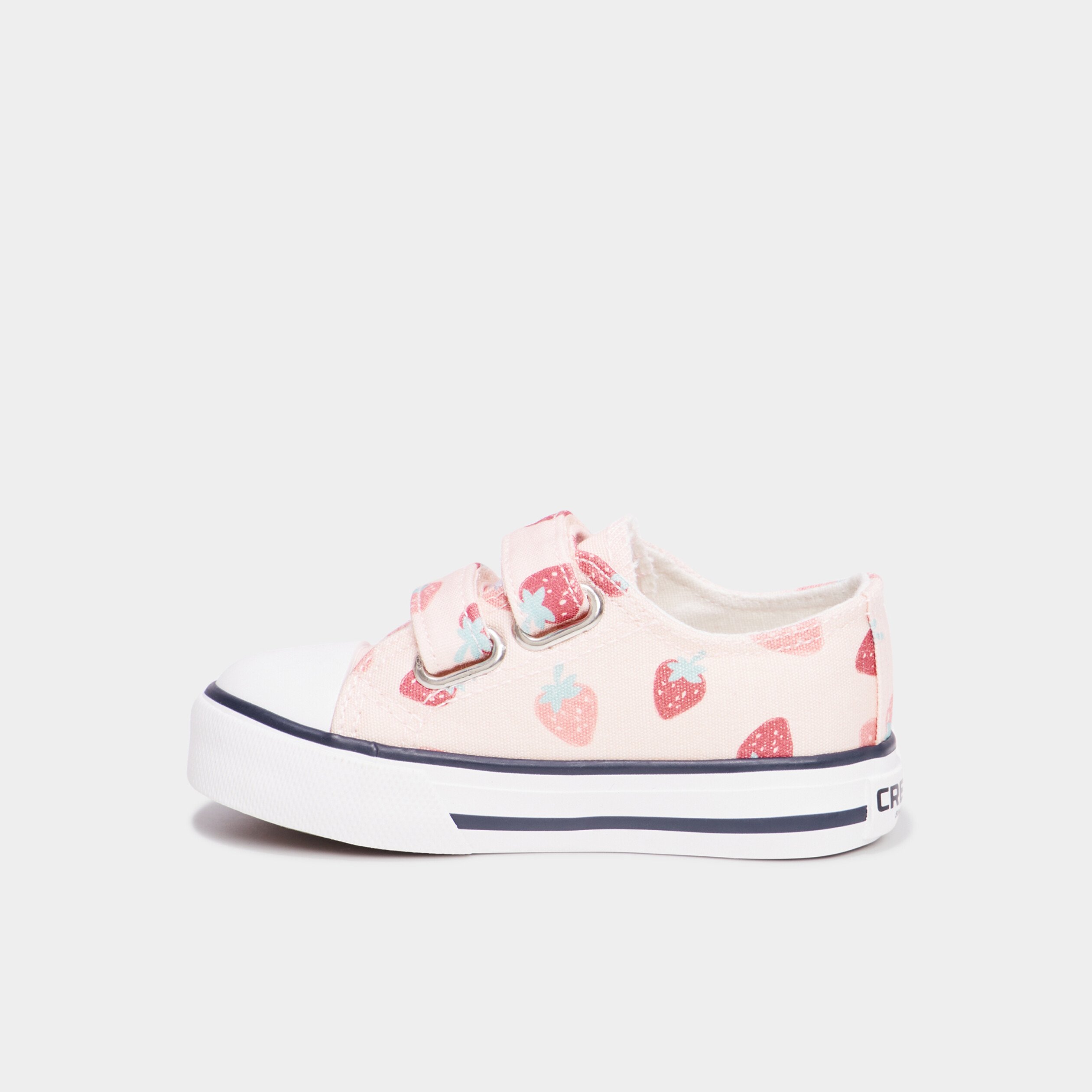 tennis en toile a scratchs creeks rose bebef Tennis en toile à scratchs Creeks rose bébé fille