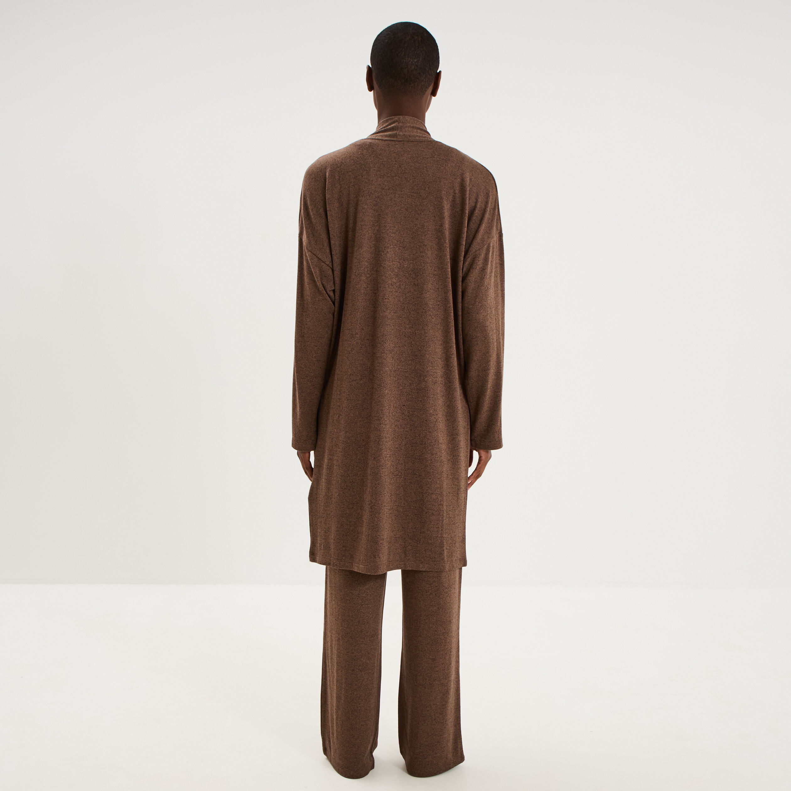 Ensemble pyjama 3 pi&egrave;ces beige femme