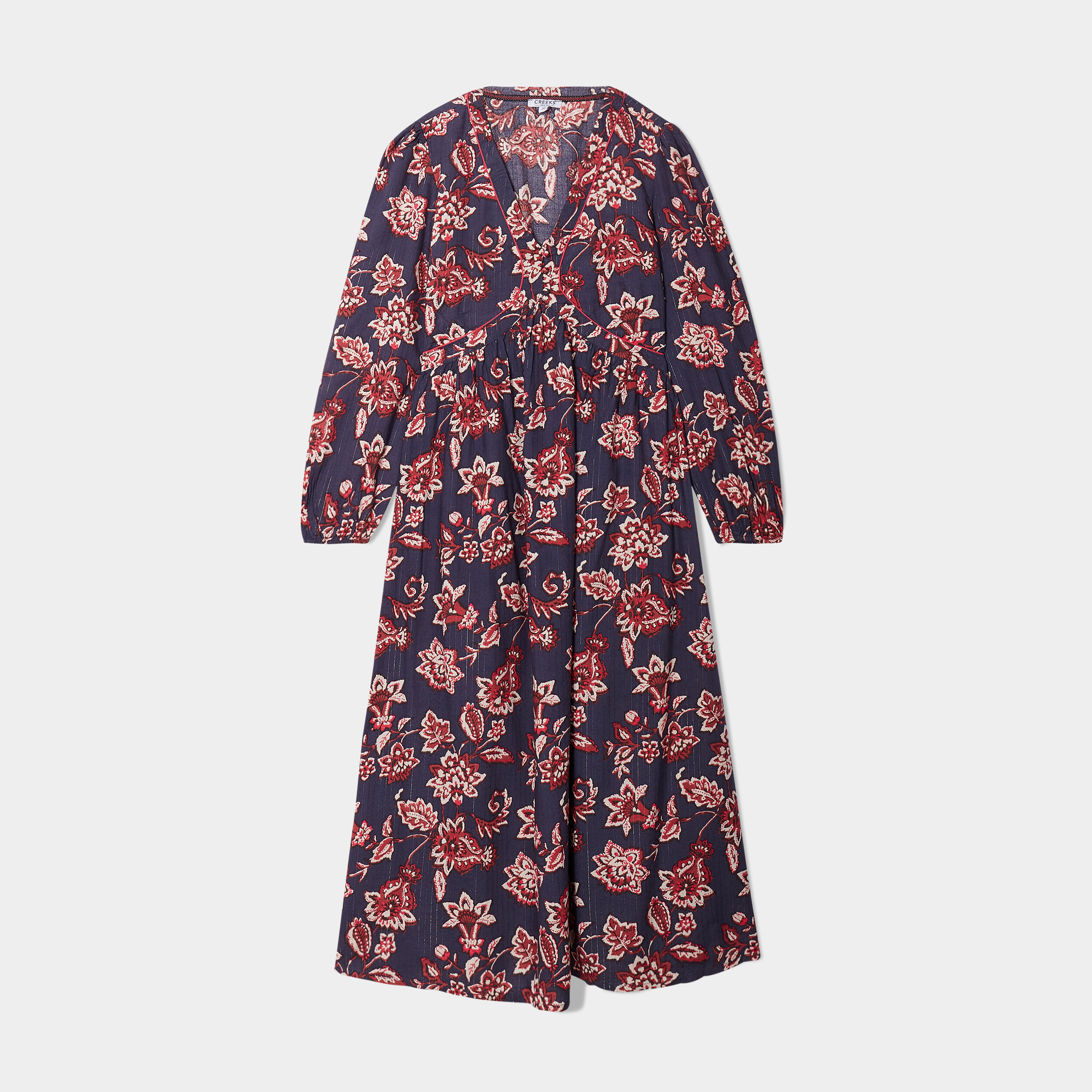robe midi manches 34 col en v bleu marine femme Robe midi manches 3/4 col en V bleu marine femme
