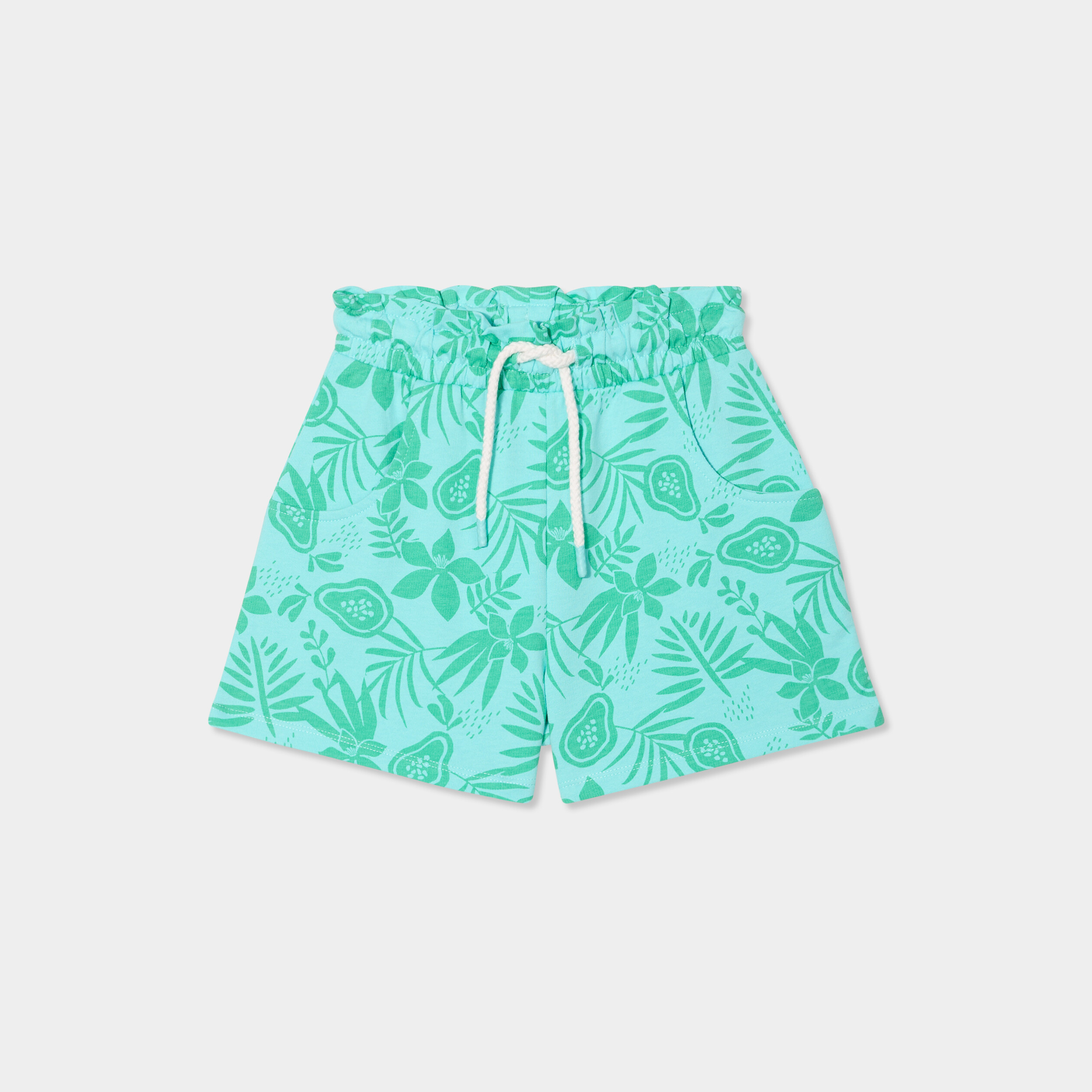 Short jogging slouchy bleu clair fille