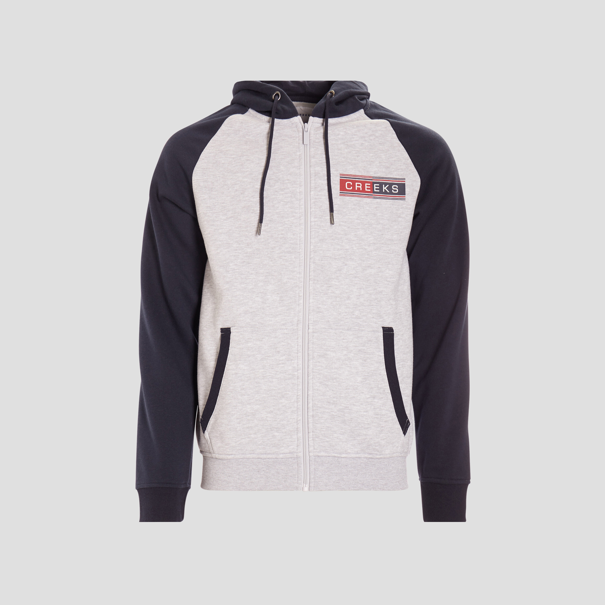 Sweat zippé à capuche Creeks bleu marine homme