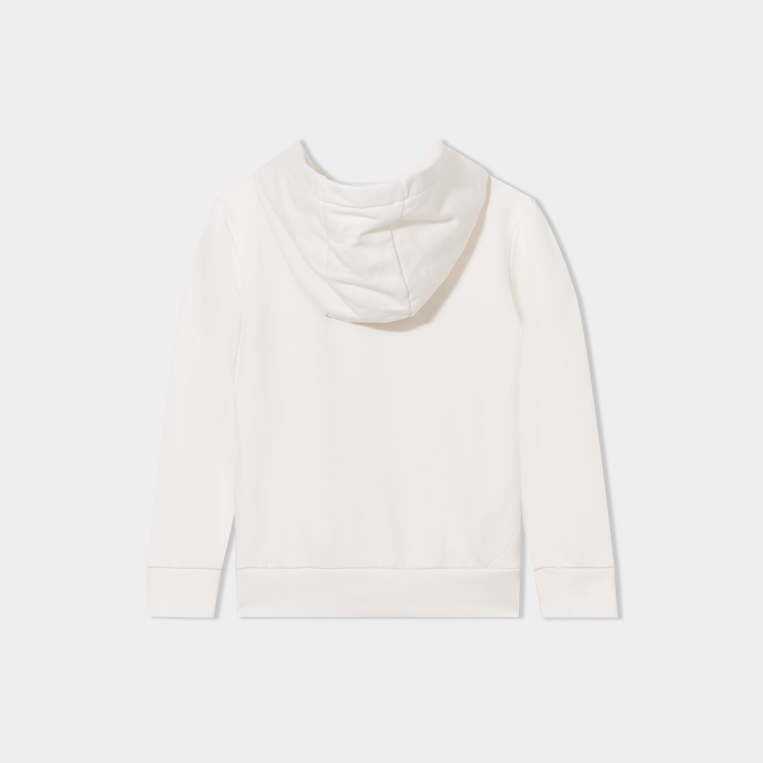 Sweat &agrave; capuche hoodie ecru gar&ccedil;on