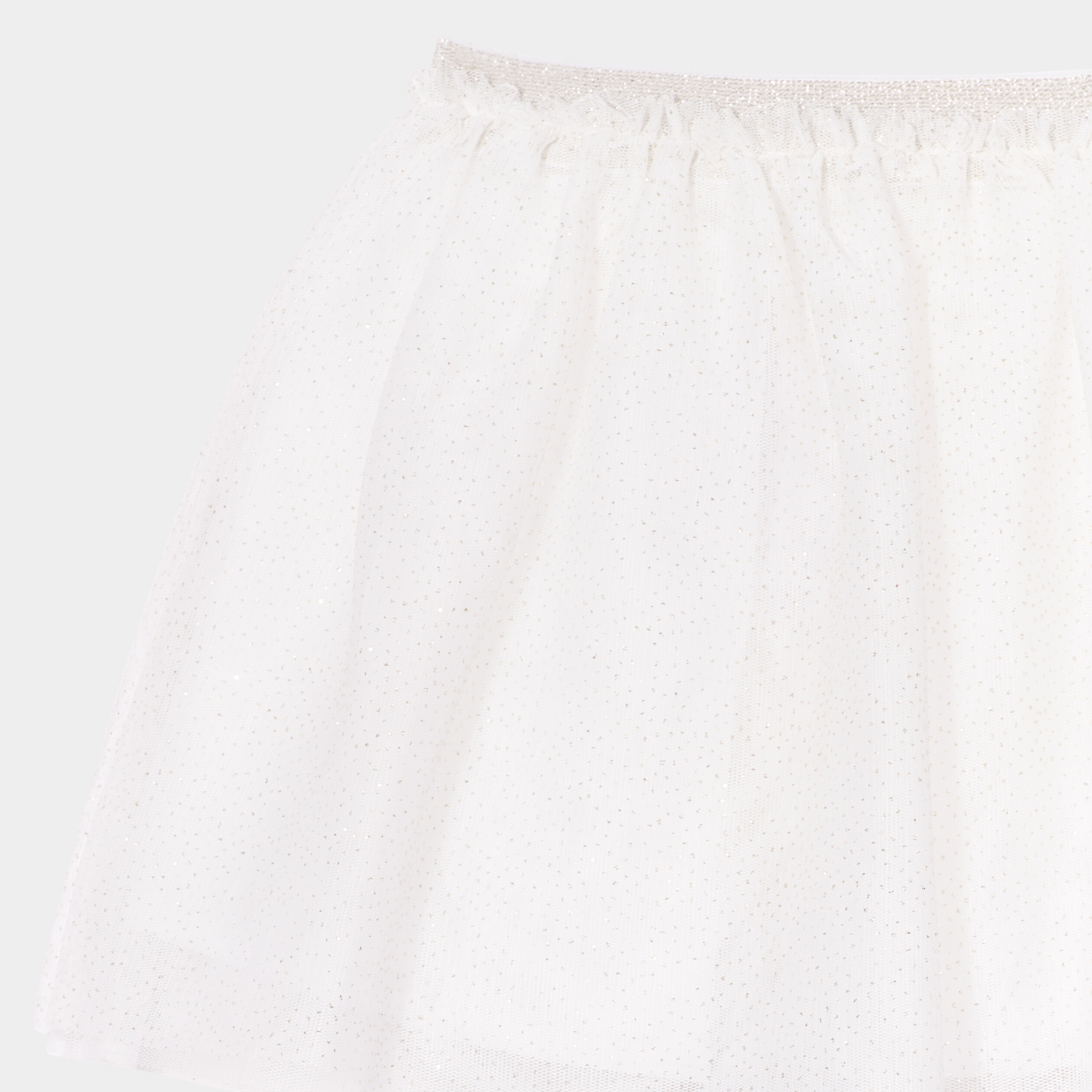 Jupe tulle evasee ivoire bebe fille