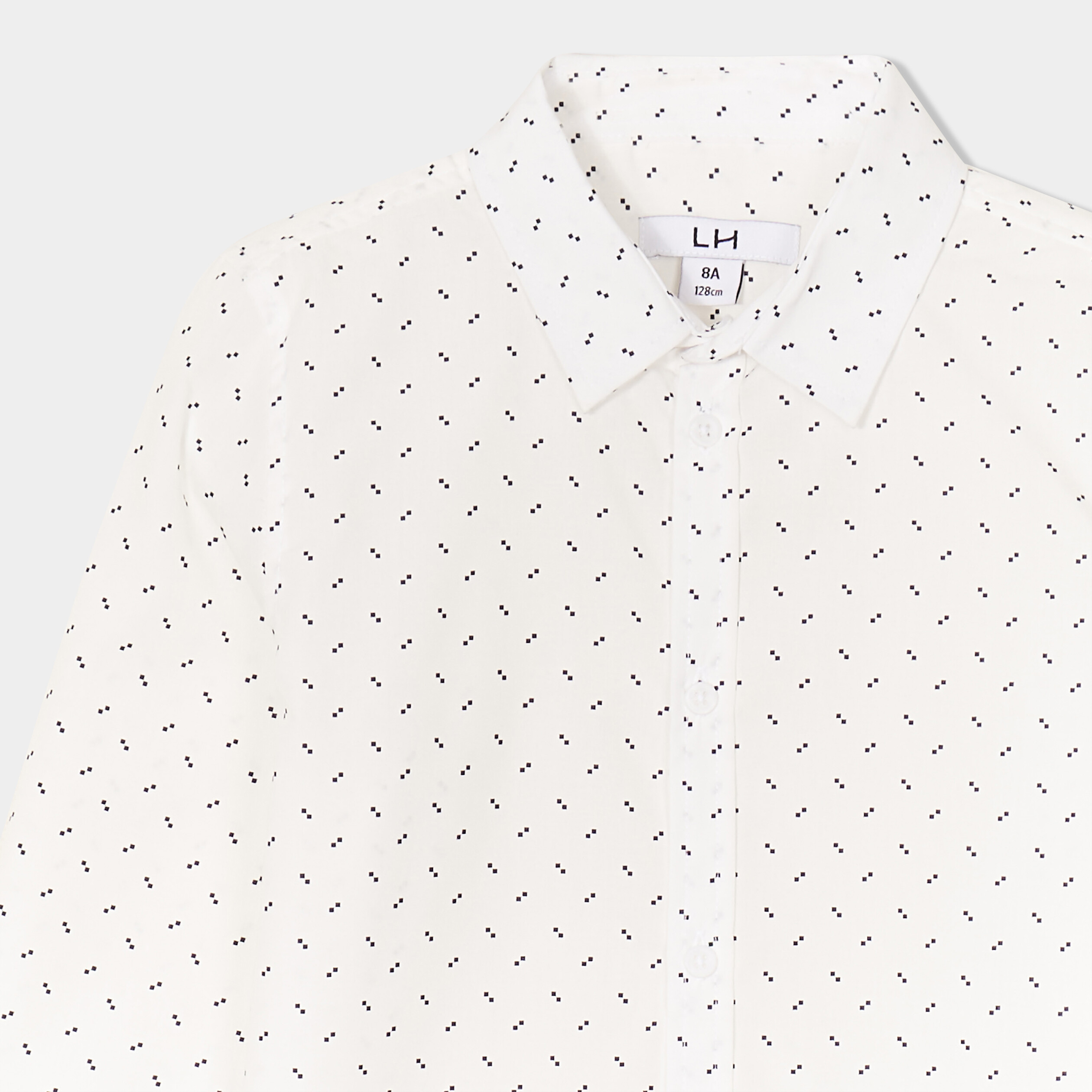 chemise col francais coton majoritaire blanc garcon Chemise col français coton majoritaire blanc garçon