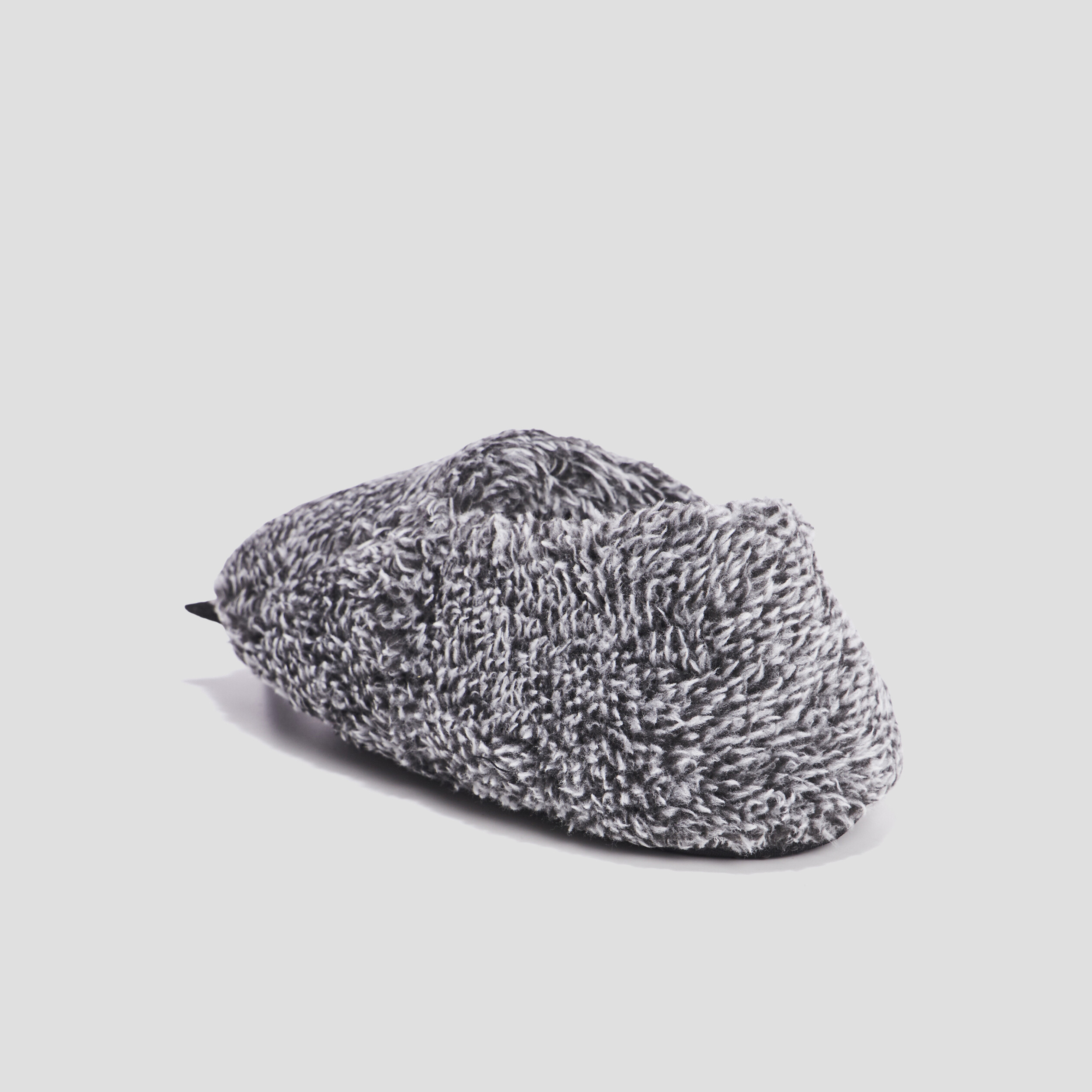 Chaussons en imitation fourrure gris garçon