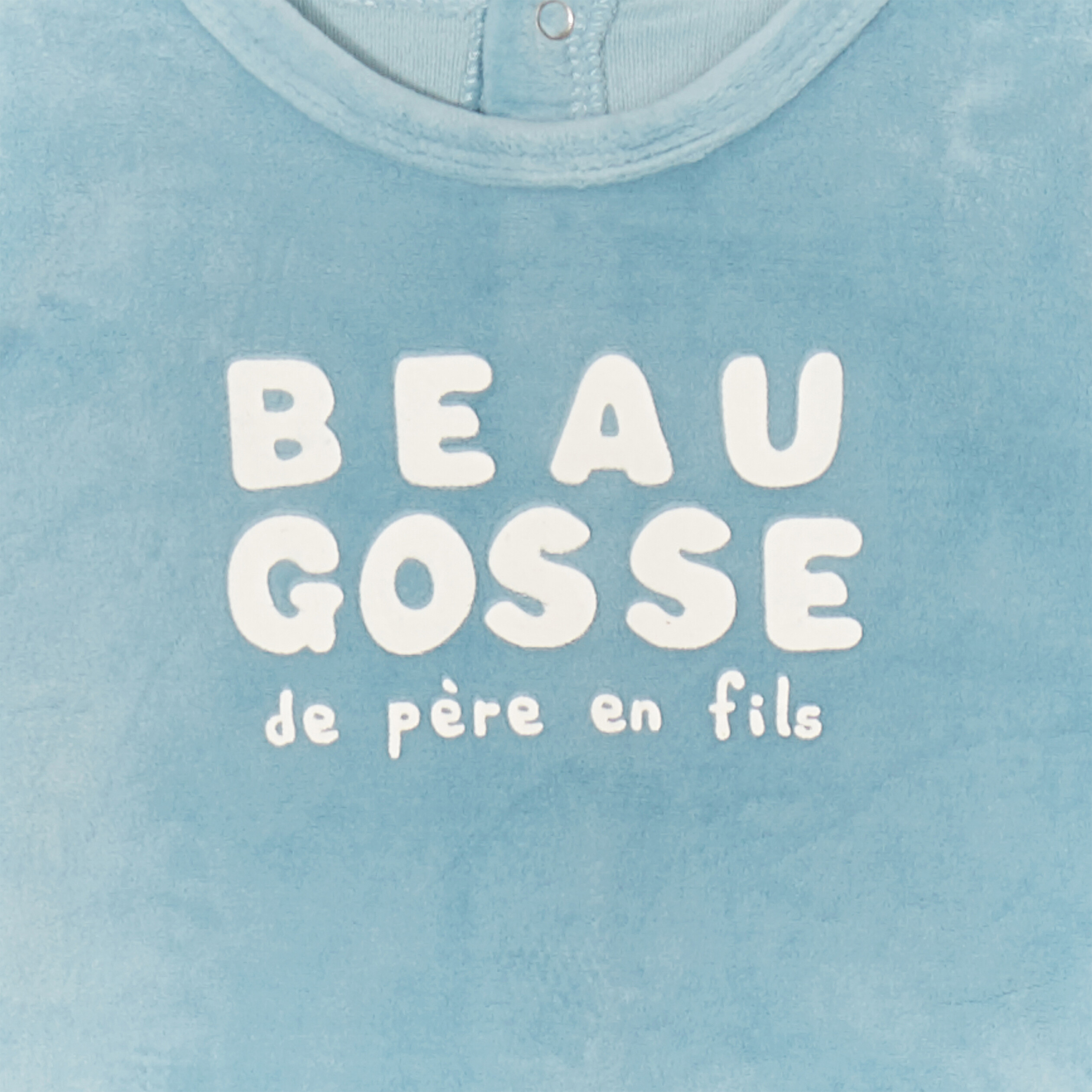 dors bien manches longues boutonne bleu gris bebeg Dors-bien manches longues boutonné bleu gris bébé garçon