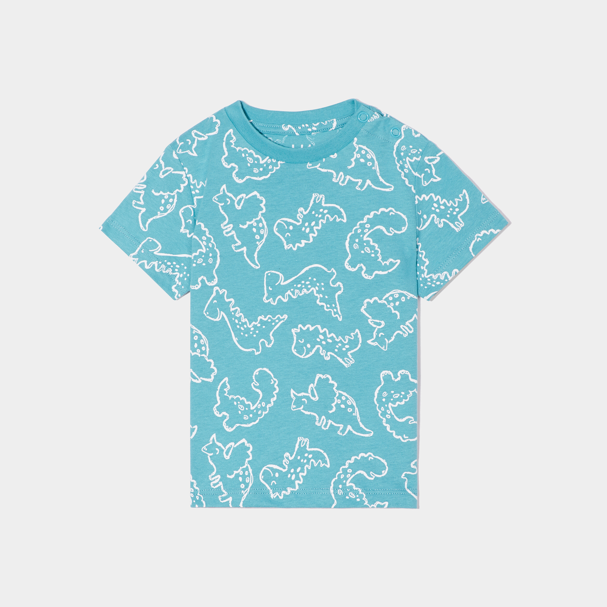 t shirt manches courtes coton bleu turquoise bebeg T-shirt manches courtes coton bleu turquoise bébé garçon