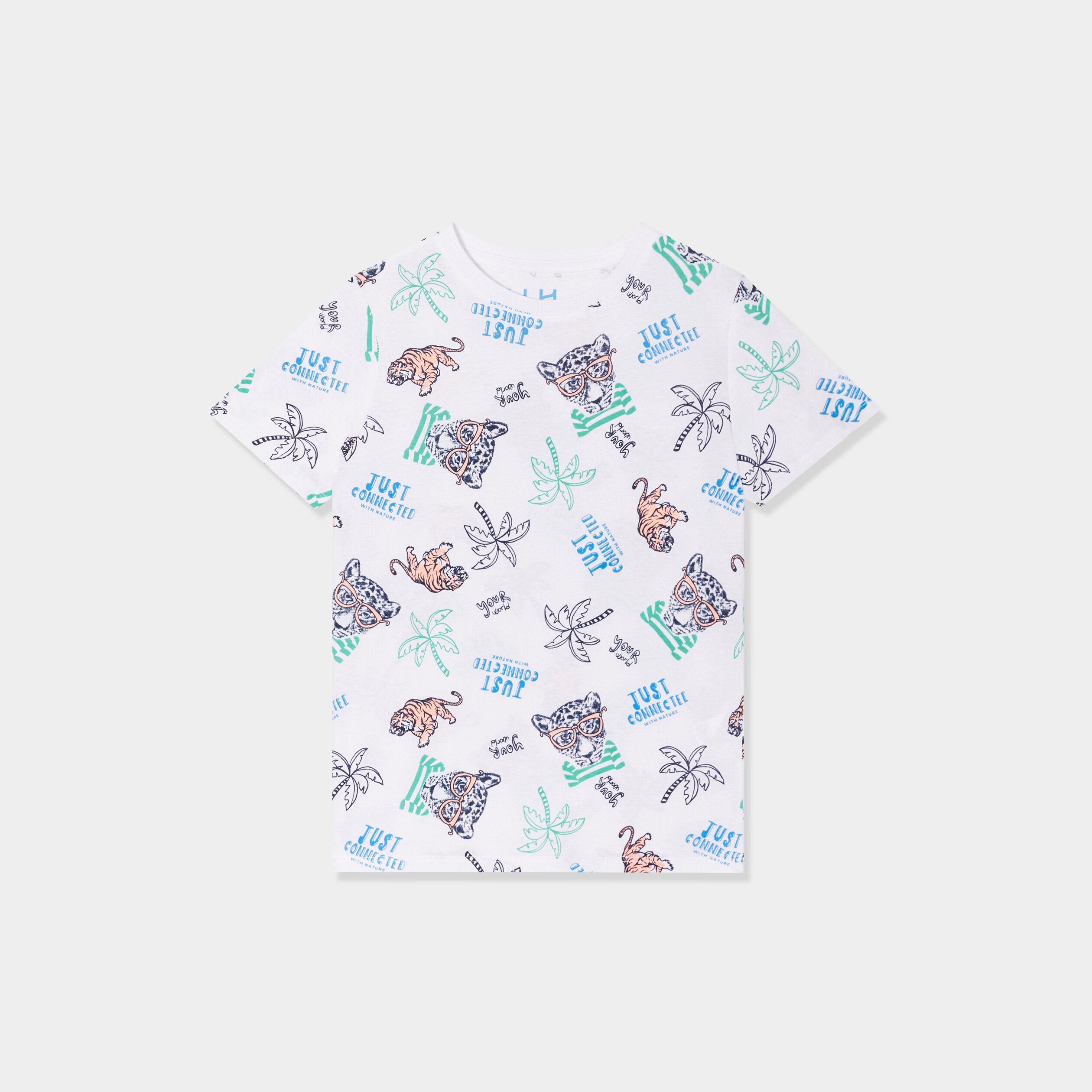 t shirt manches courtes coton blanc garcon T-shirt manches courtes coton blanc garçon