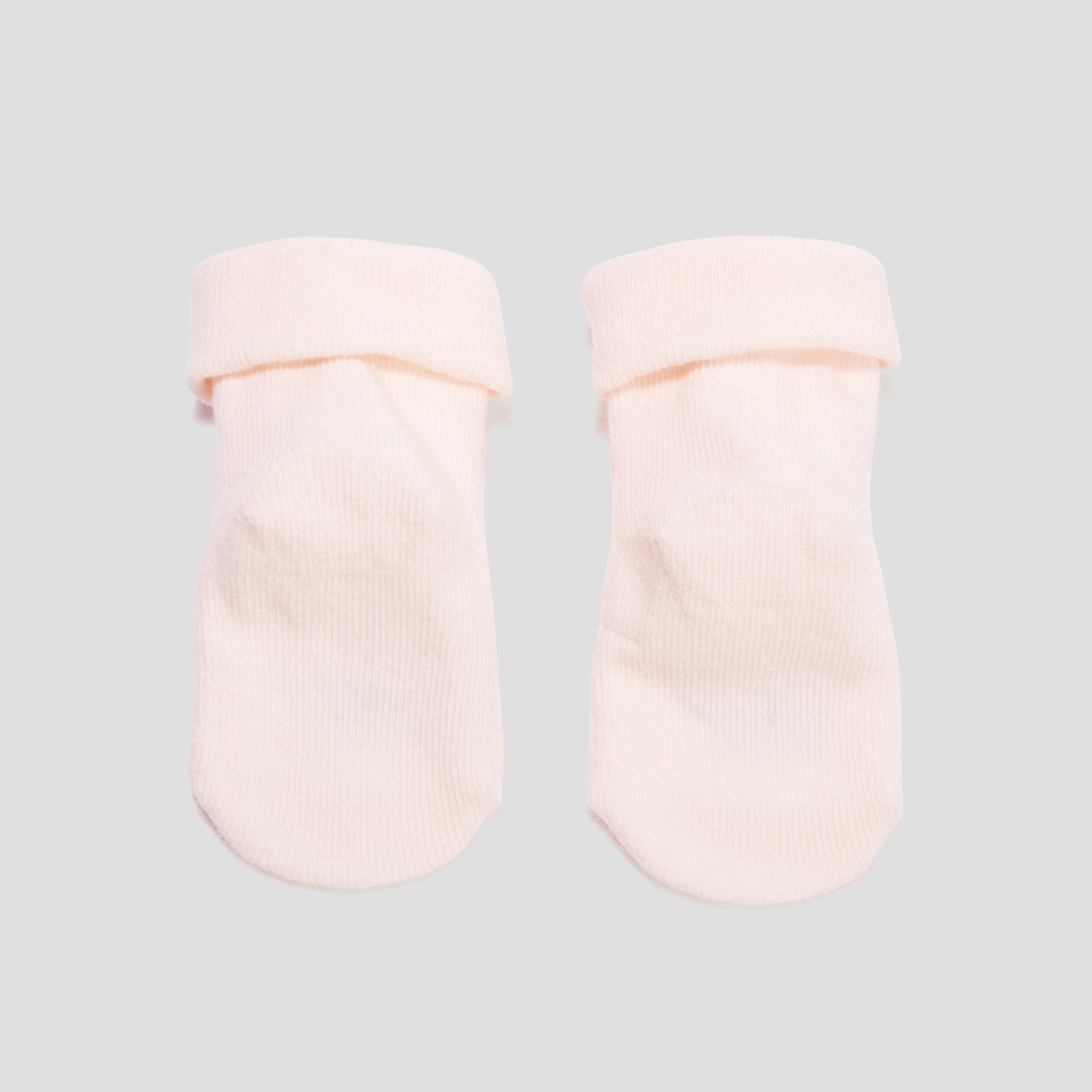 chaussettes printees en coton rose mixte Chaussettes printées en coton rose mixte