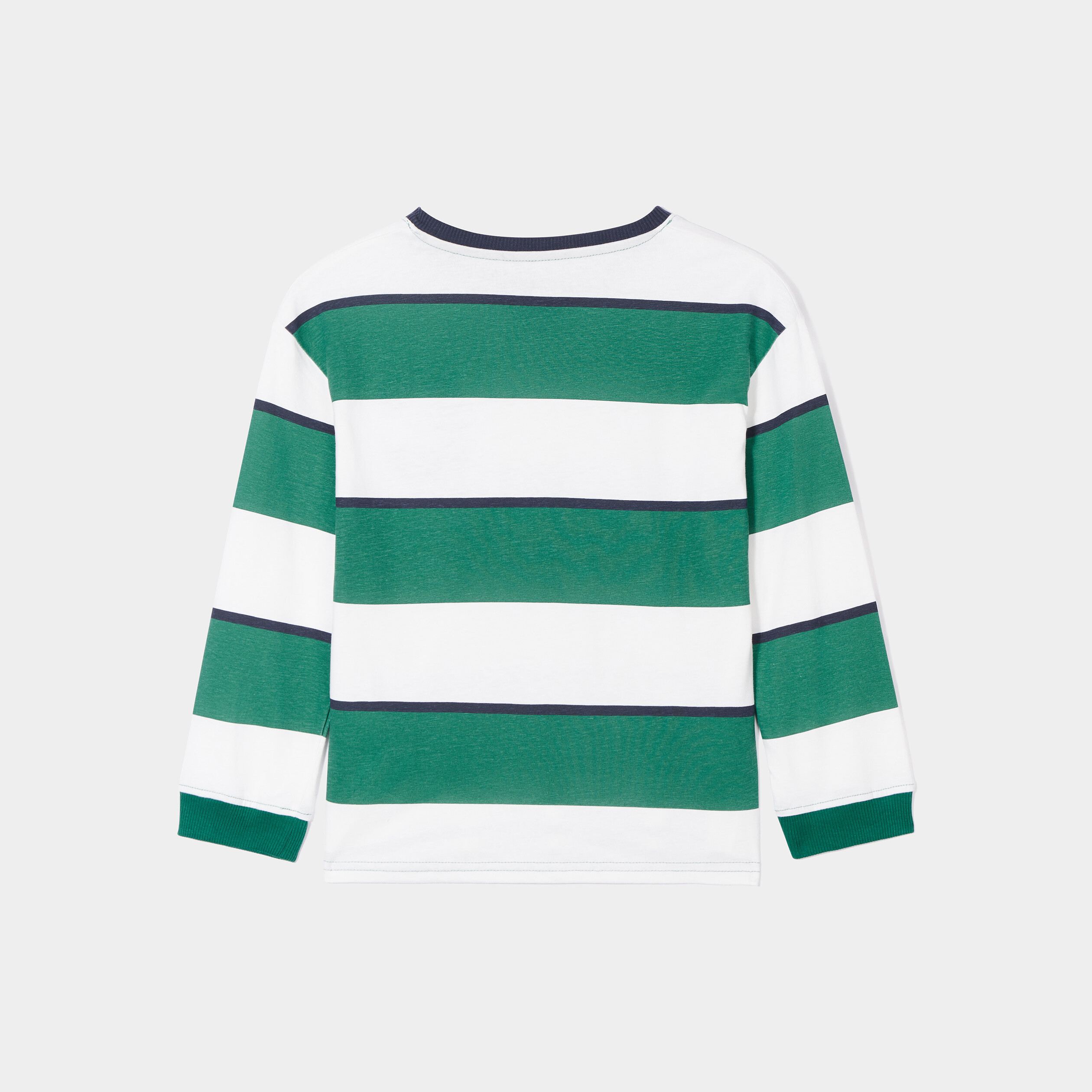 t shirt manches longues coton creeks vert garcon T-shirt manches longues coton Creeks vert garçon