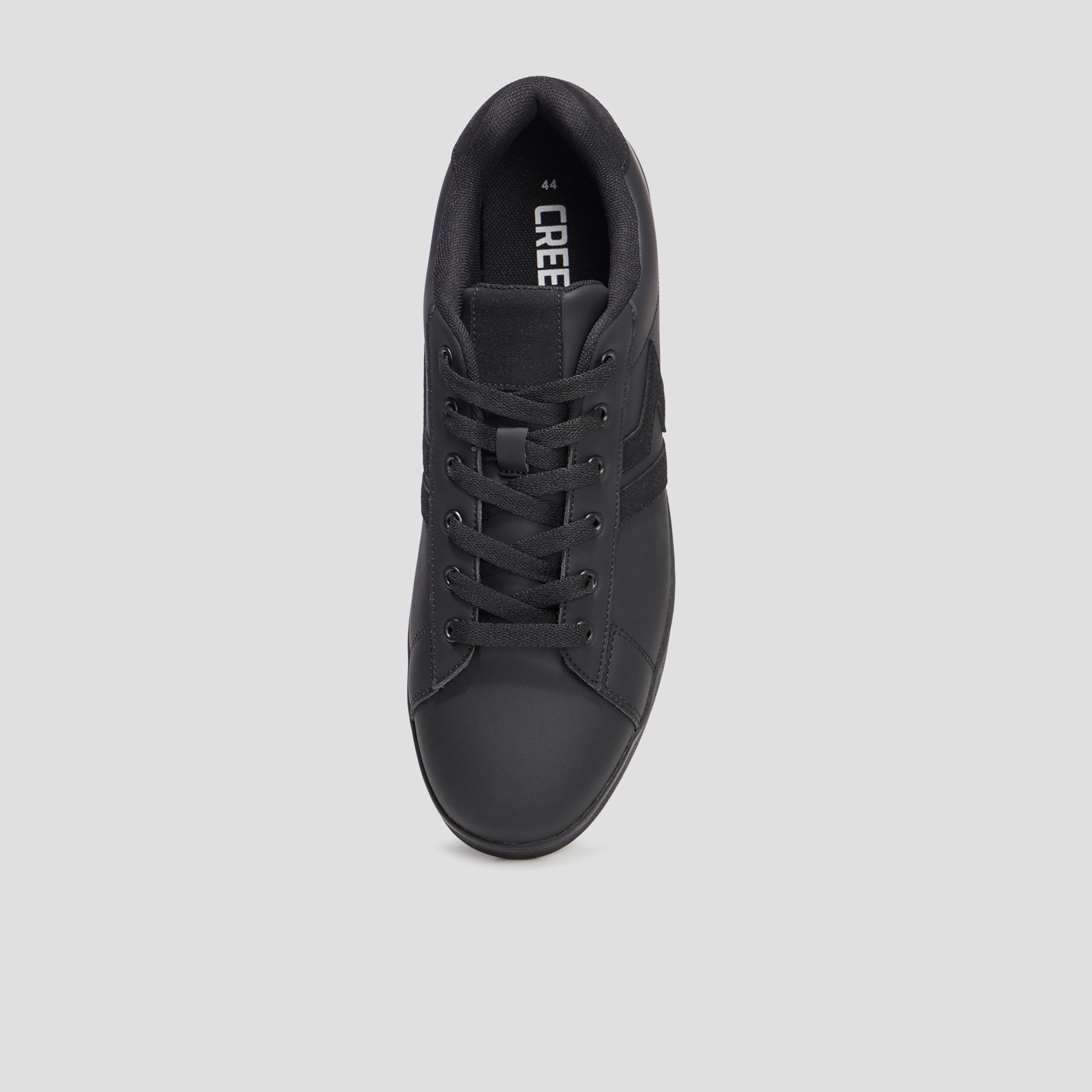 Tennis basses à lacets noir homme