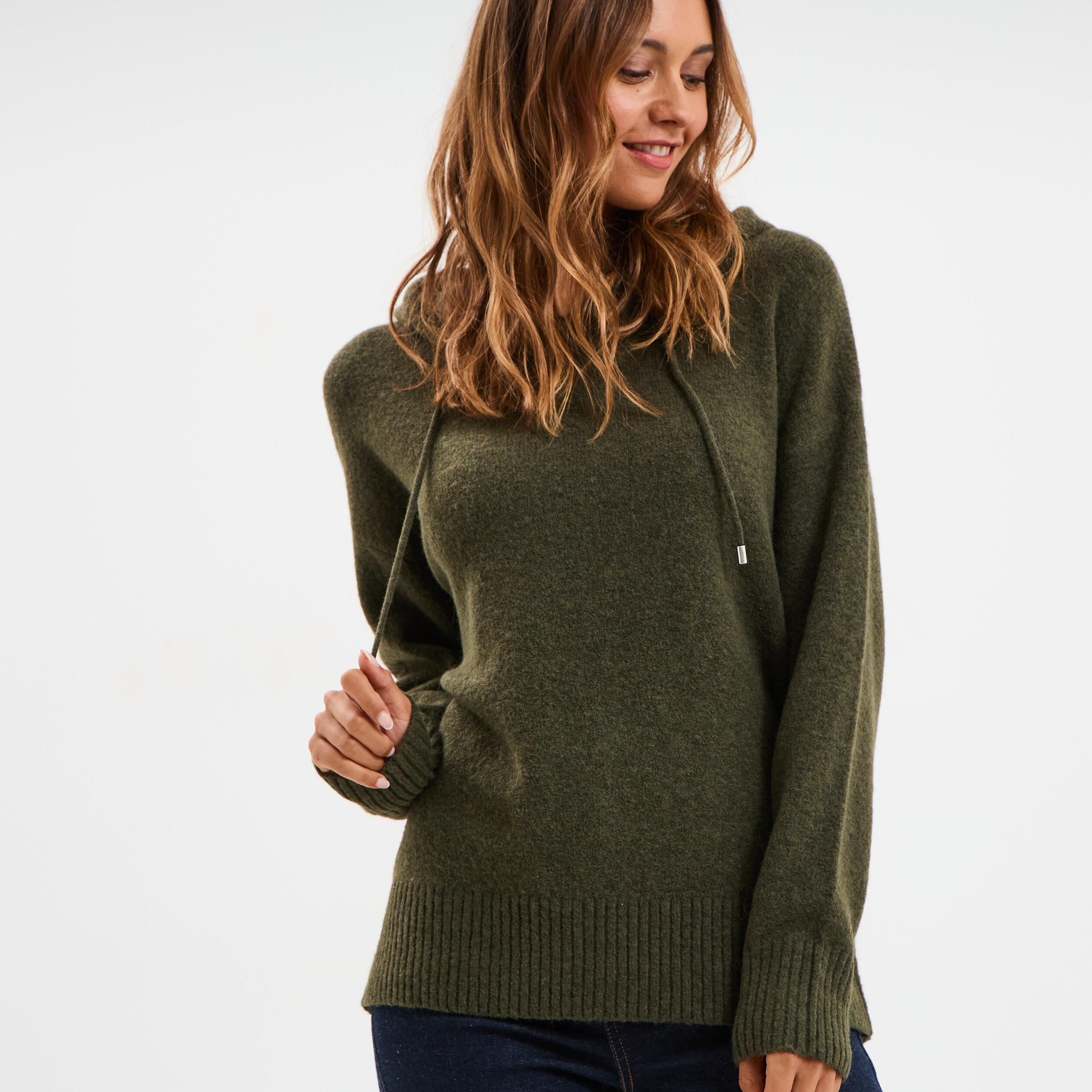 Pull à Capuche Femme Pineapple – Vert Ananas, Taille L – Coton/polyester