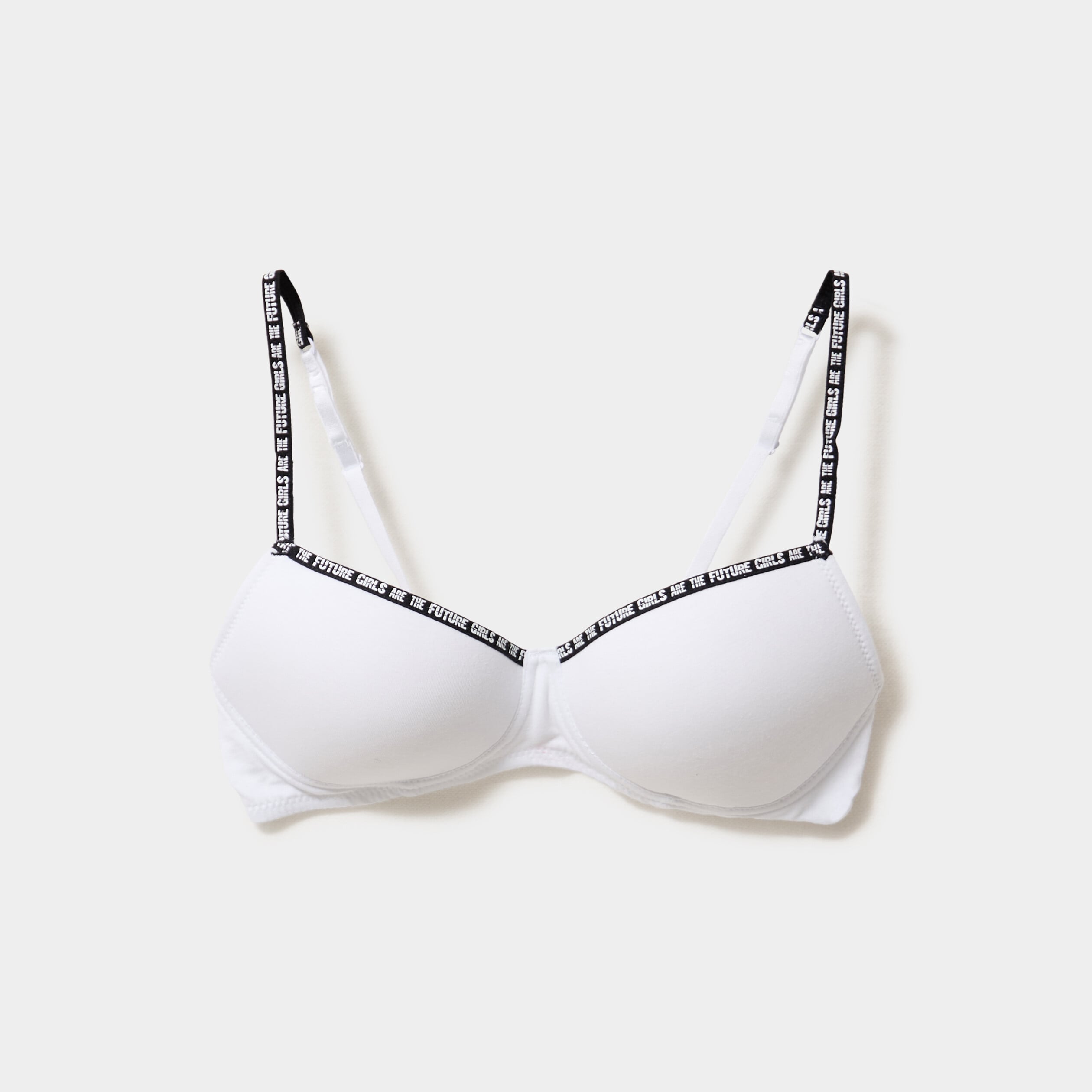 Soutien-gorge triangle padd&eacute; blanc femme