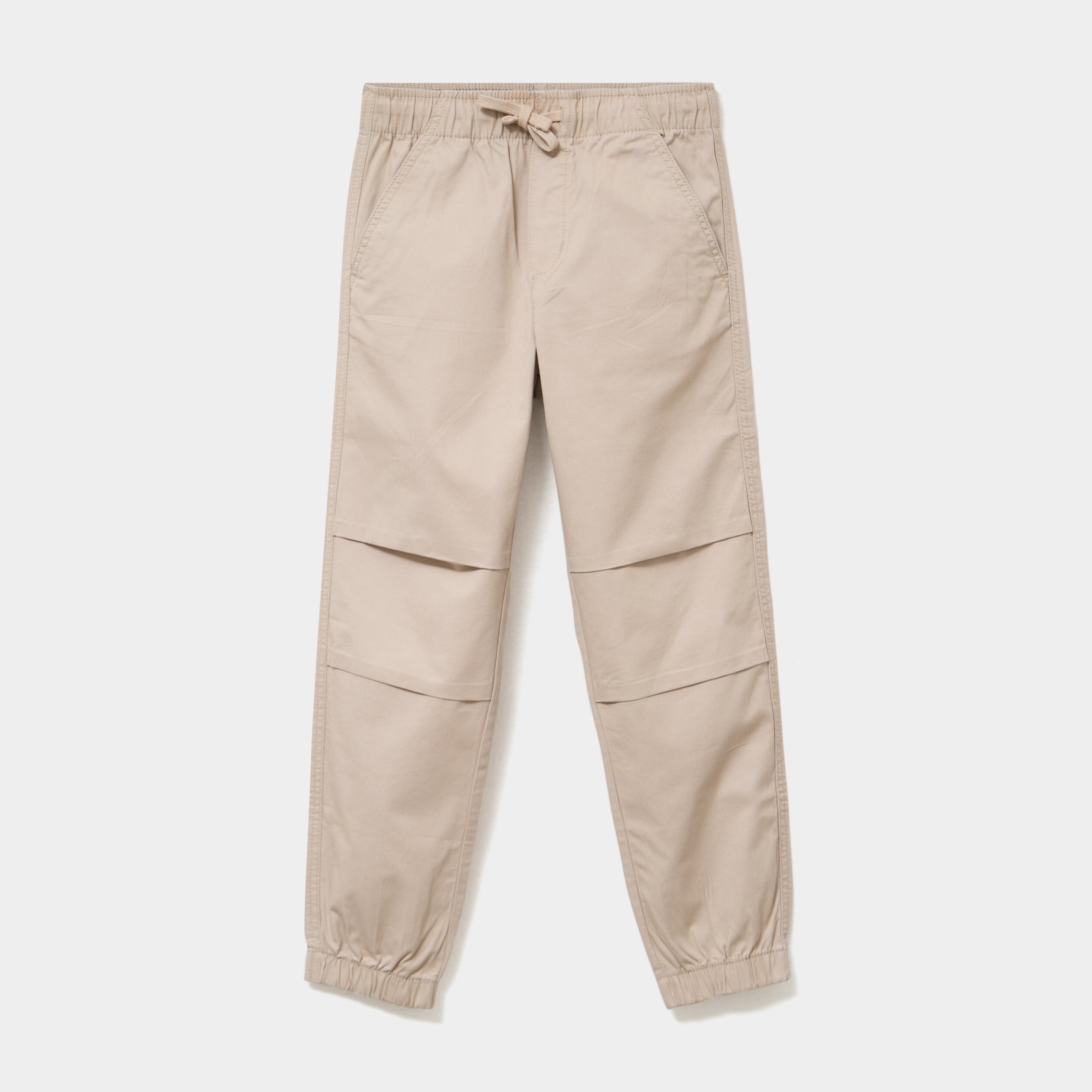 Pantalon battle taille &eacute;lastiqu&eacute;e coton gris fonc&eacute; gar&ccedil;on