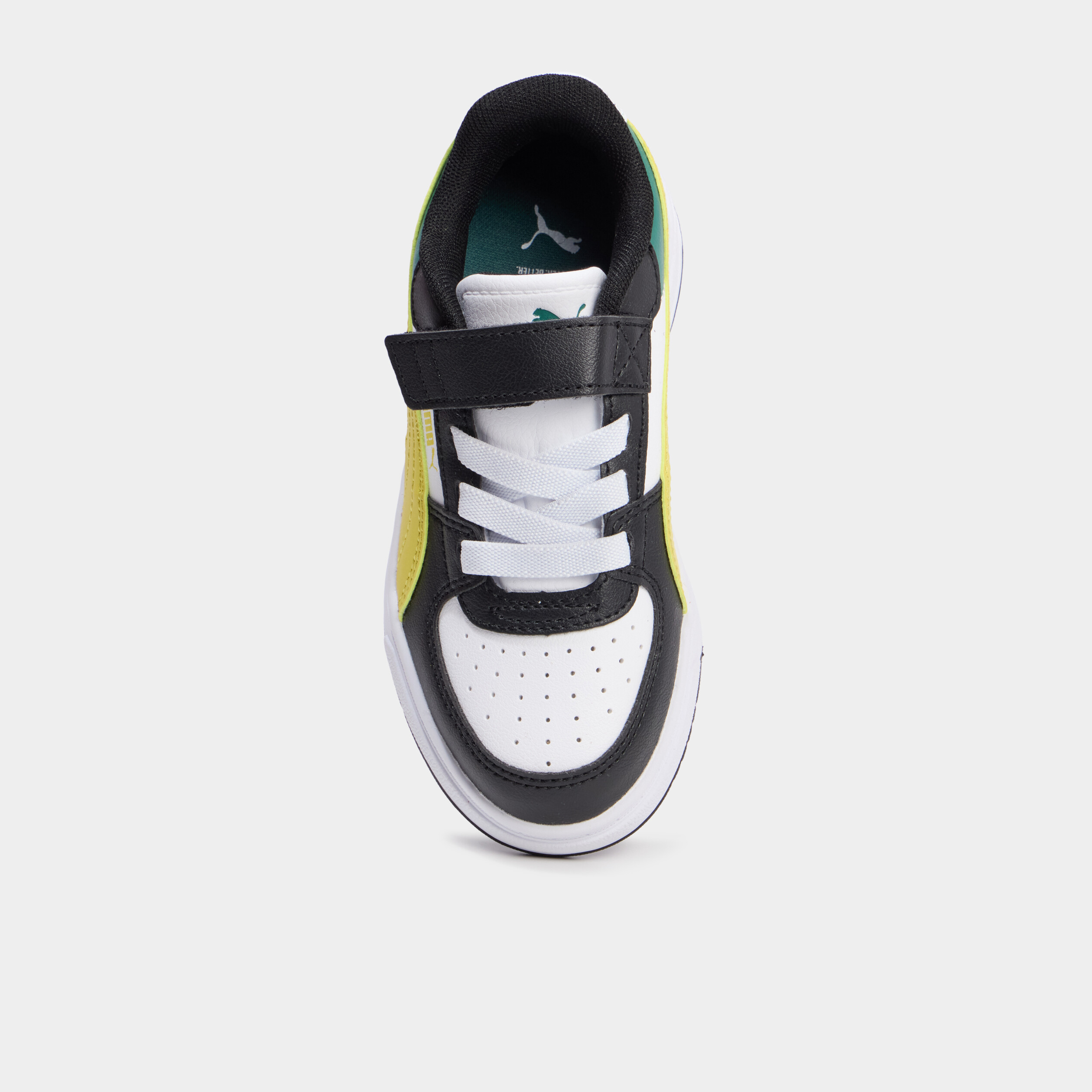 Baskets &agrave; scratchs Caven III Puma vert fluo gar&ccedil;on
