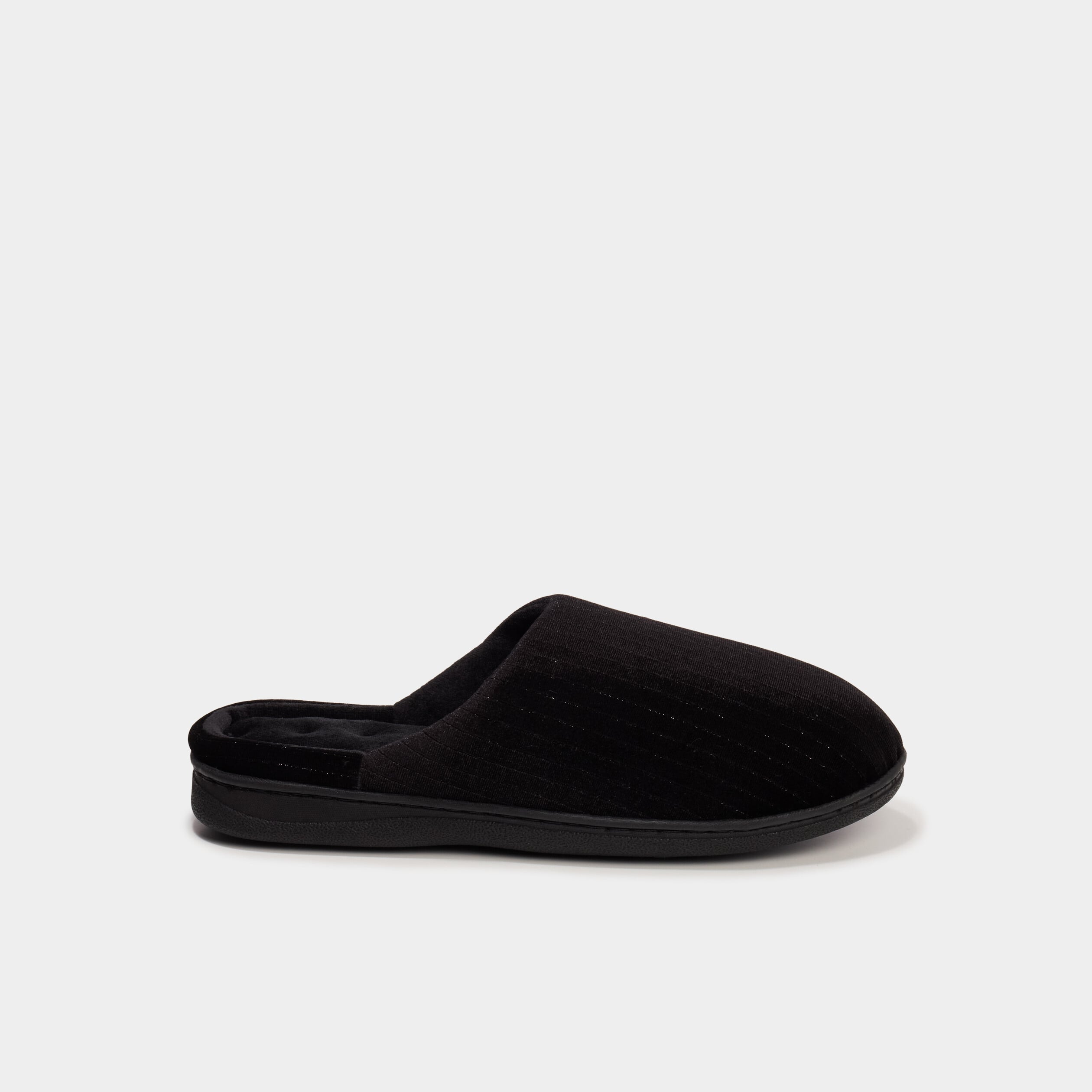 Chaussons mules noir femme