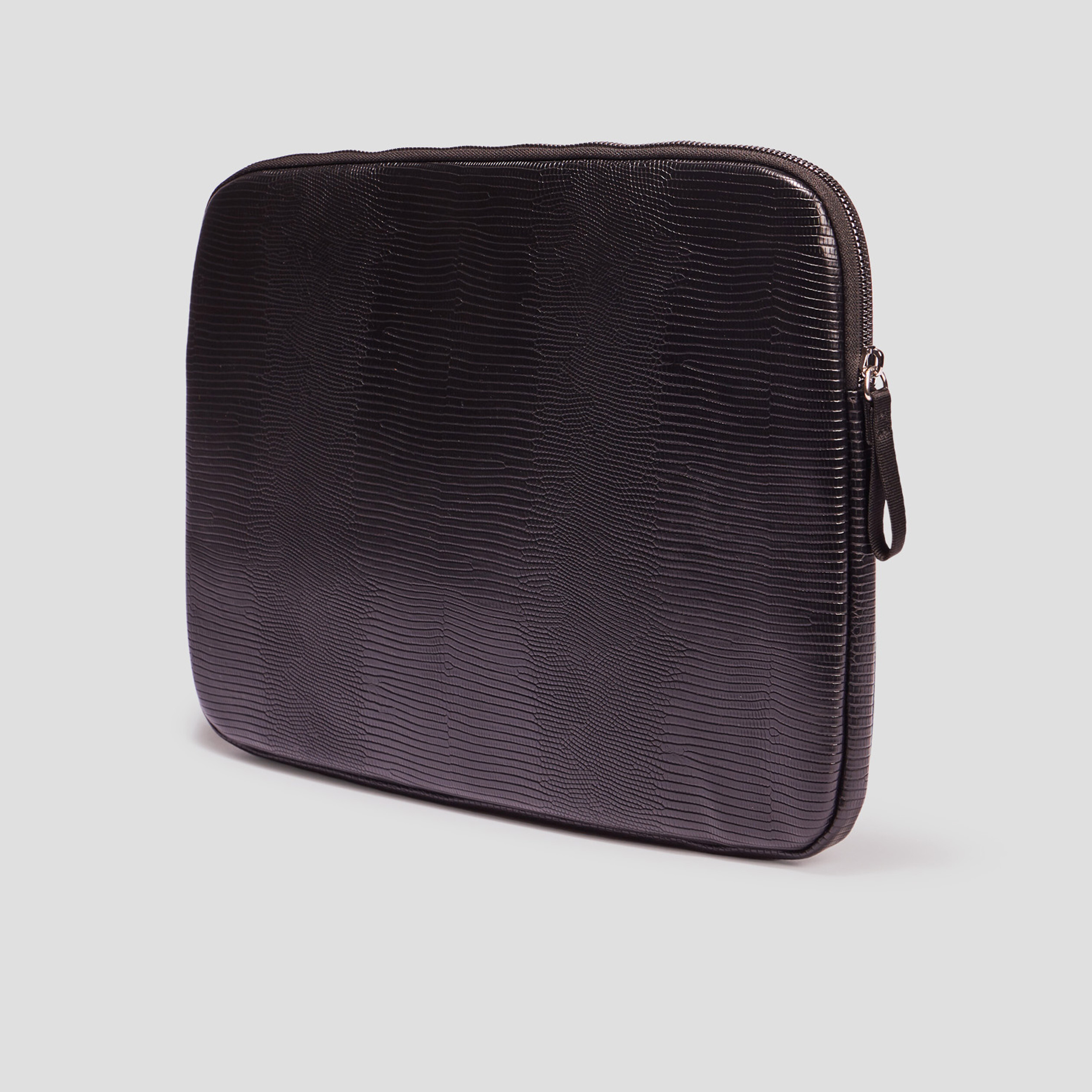 Pochette zippée noir femme